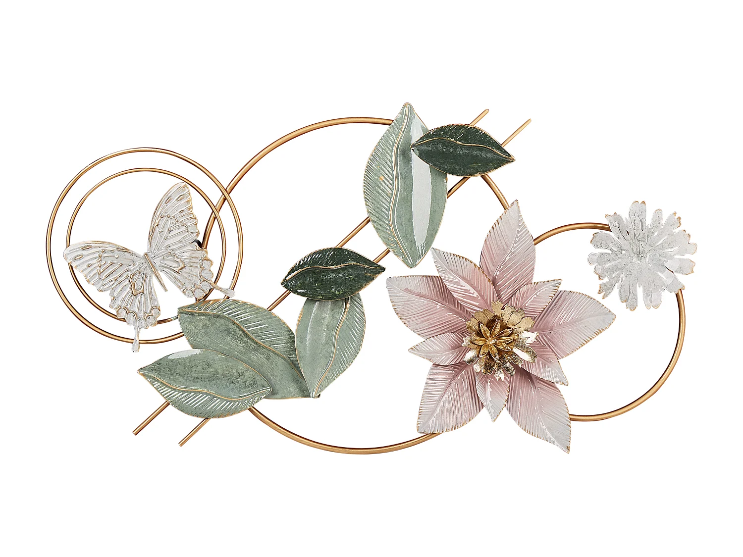 Decorazione da parete fiore THORIUM Metallo 44 cm Multicolore