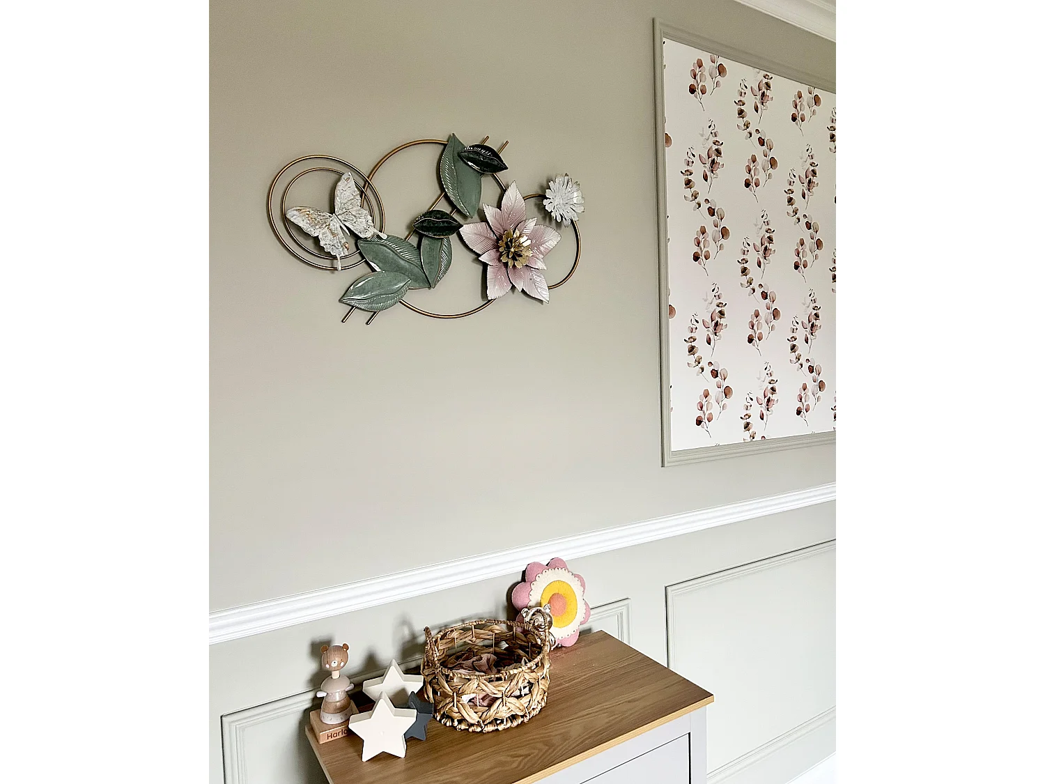 Wanddecoratie THORIUM Metaal 44 cm Multicolor