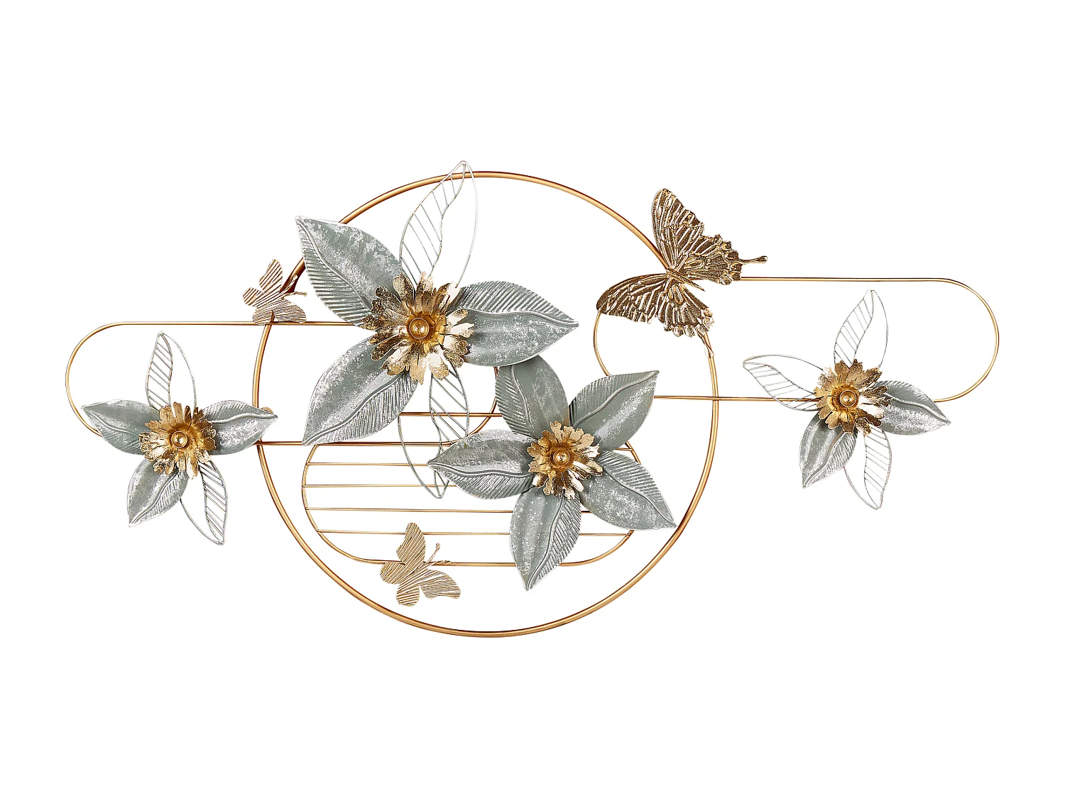 Decorazione da parete fiore TANTALUM Metallo 59 cm Oro