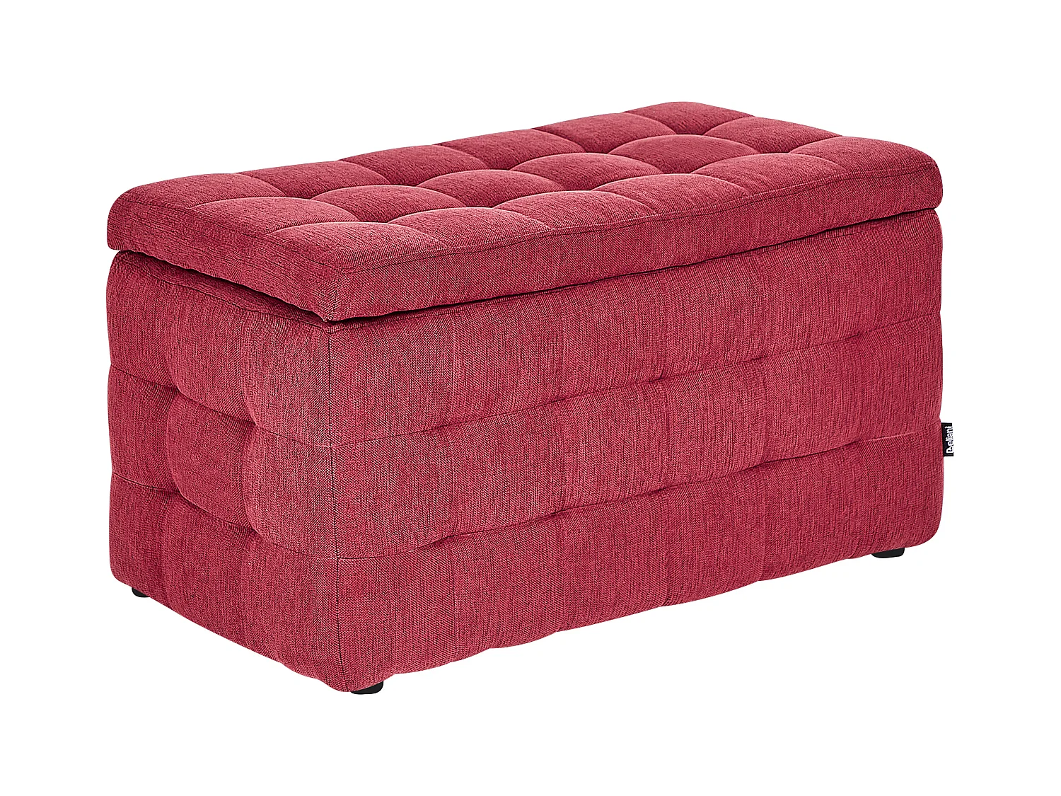 Repousa-pés com arrumação MICHIGAN Tecido Vermelho