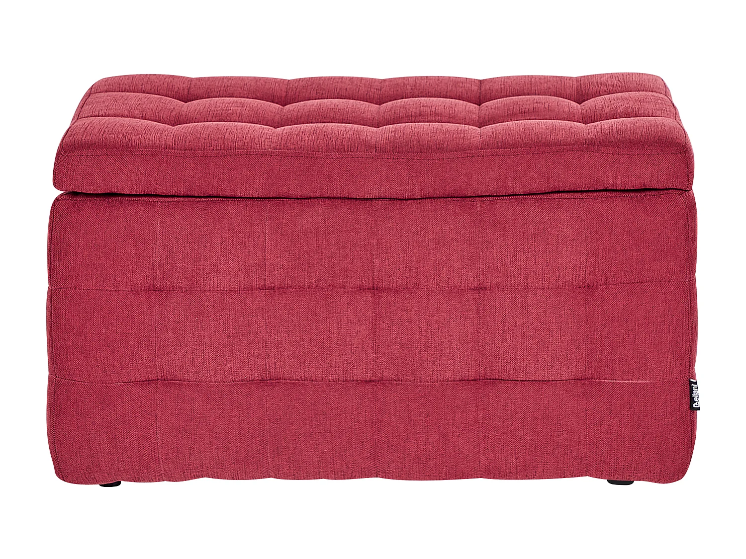 Repousa-pés com arrumação MICHIGAN Tecido Vermelho