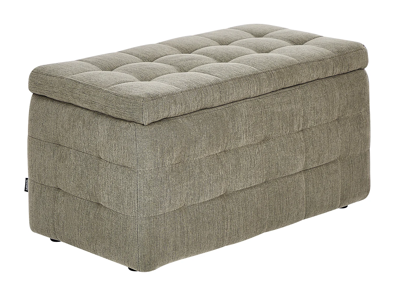 Pouf de rangement MICHIGAN Tissu Vert olive