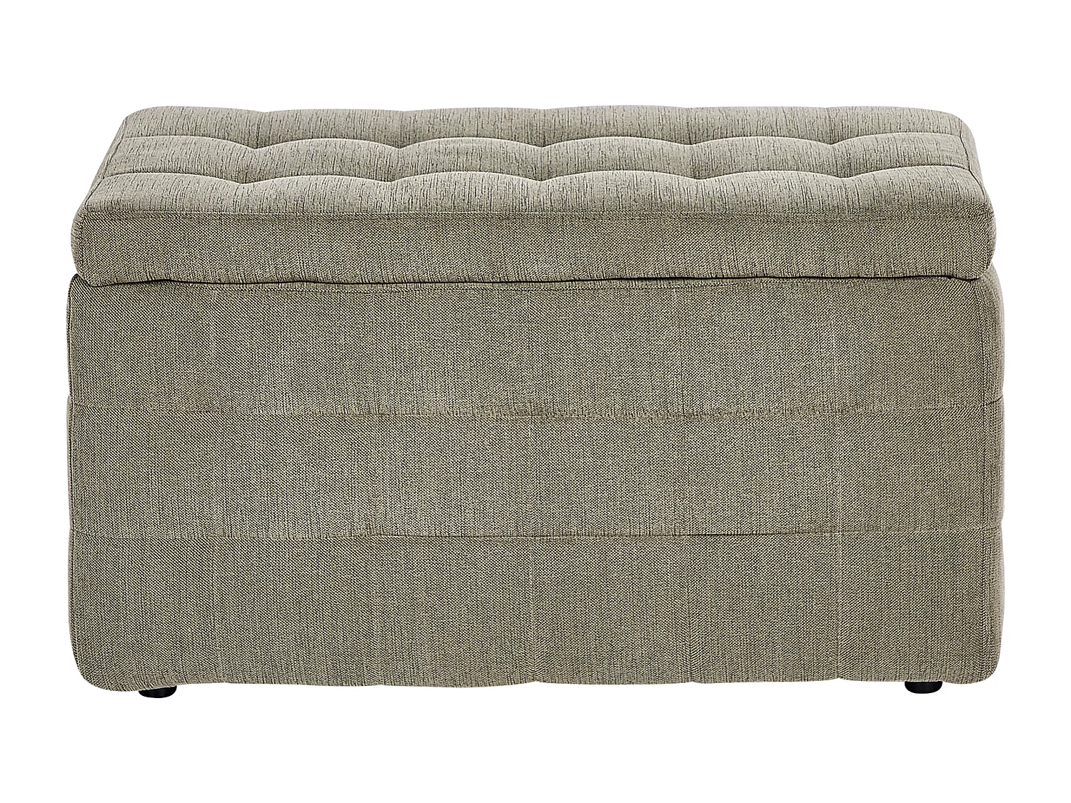 Pouf de rangement MICHIGAN Tissu Vert olive