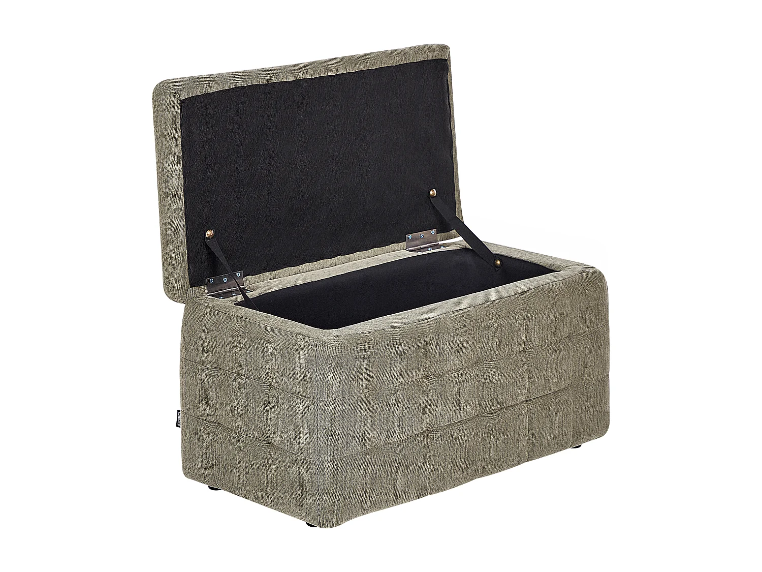 Pouf de rangement MICHIGAN Tissu Vert olive