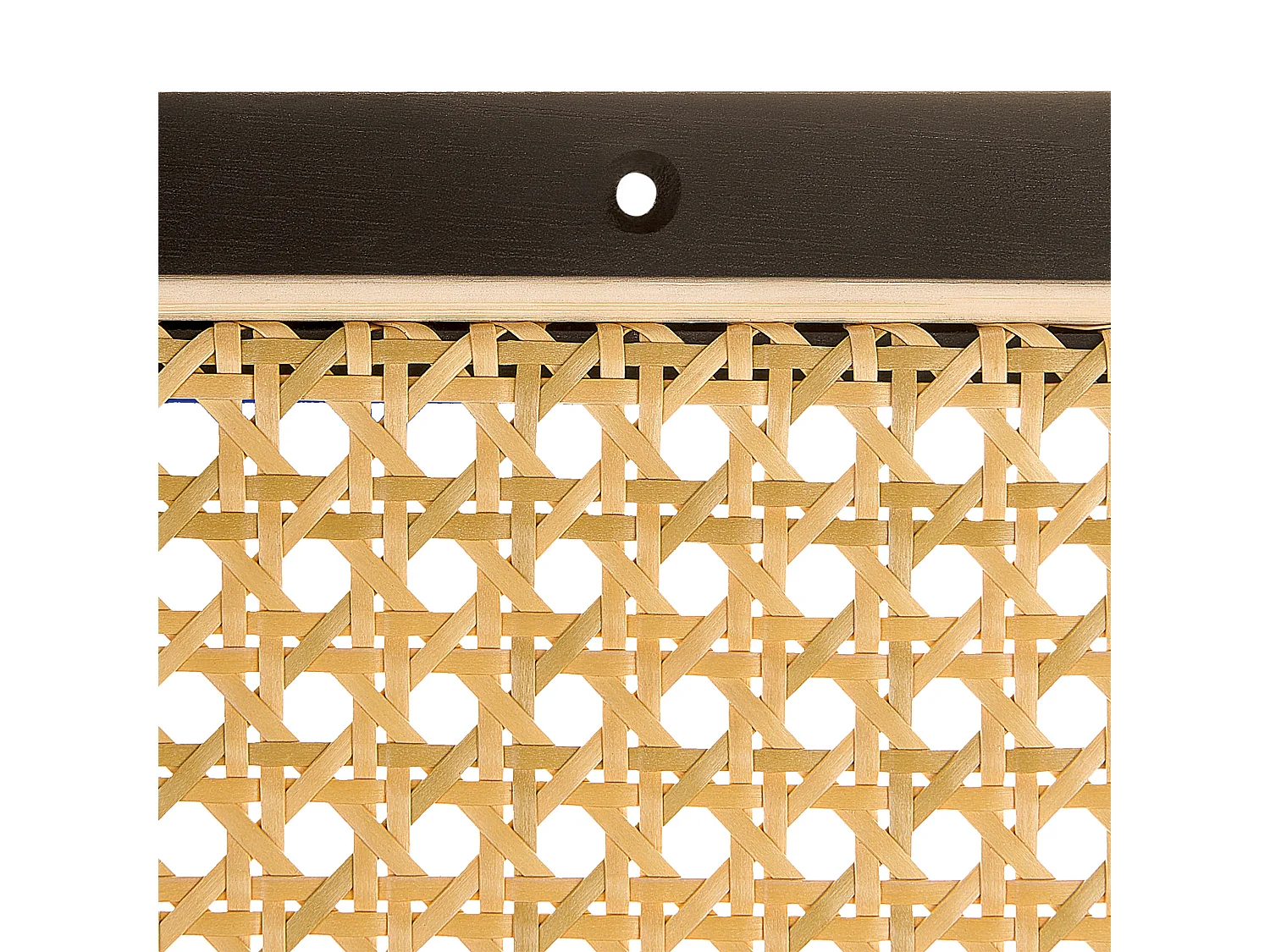 Étagère à 4 niveaux ALDER Bois de paulownia 101 cm Noir