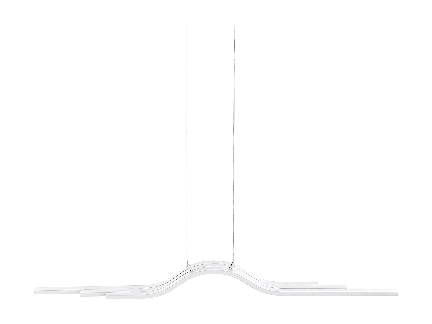 LED Hängelampe HONGU mit Dimmer Metall Weiss