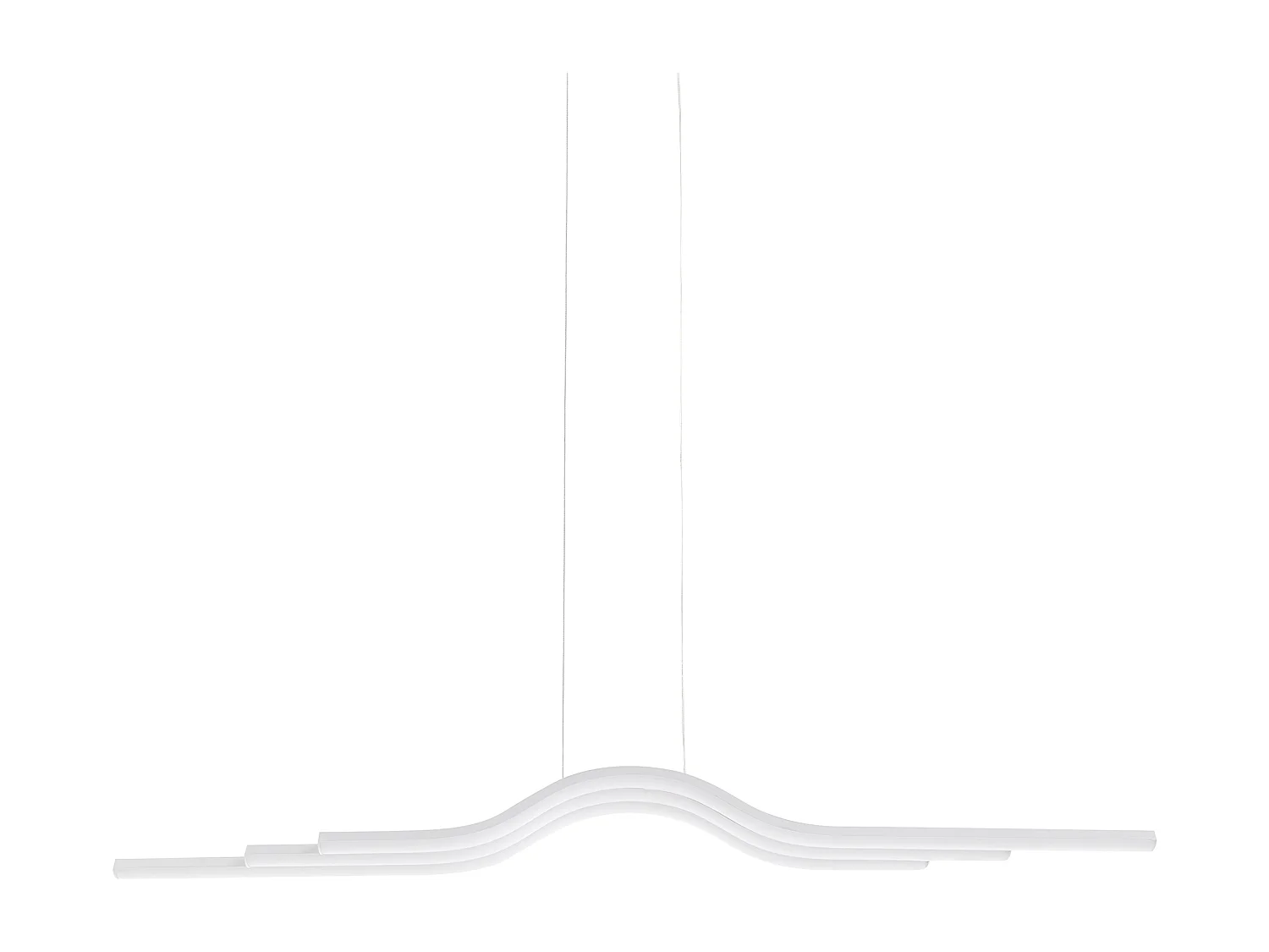 LED Hängelampe HONGU mit Dimmer Metall Weiss