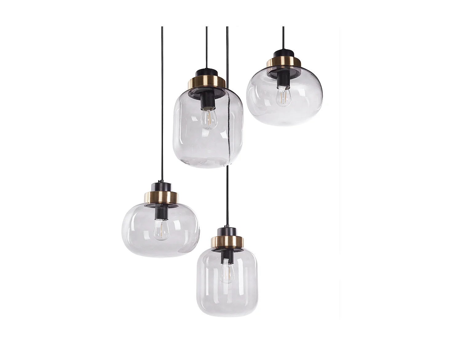 Lampe suspension ZAYANDE Verre Gris clair