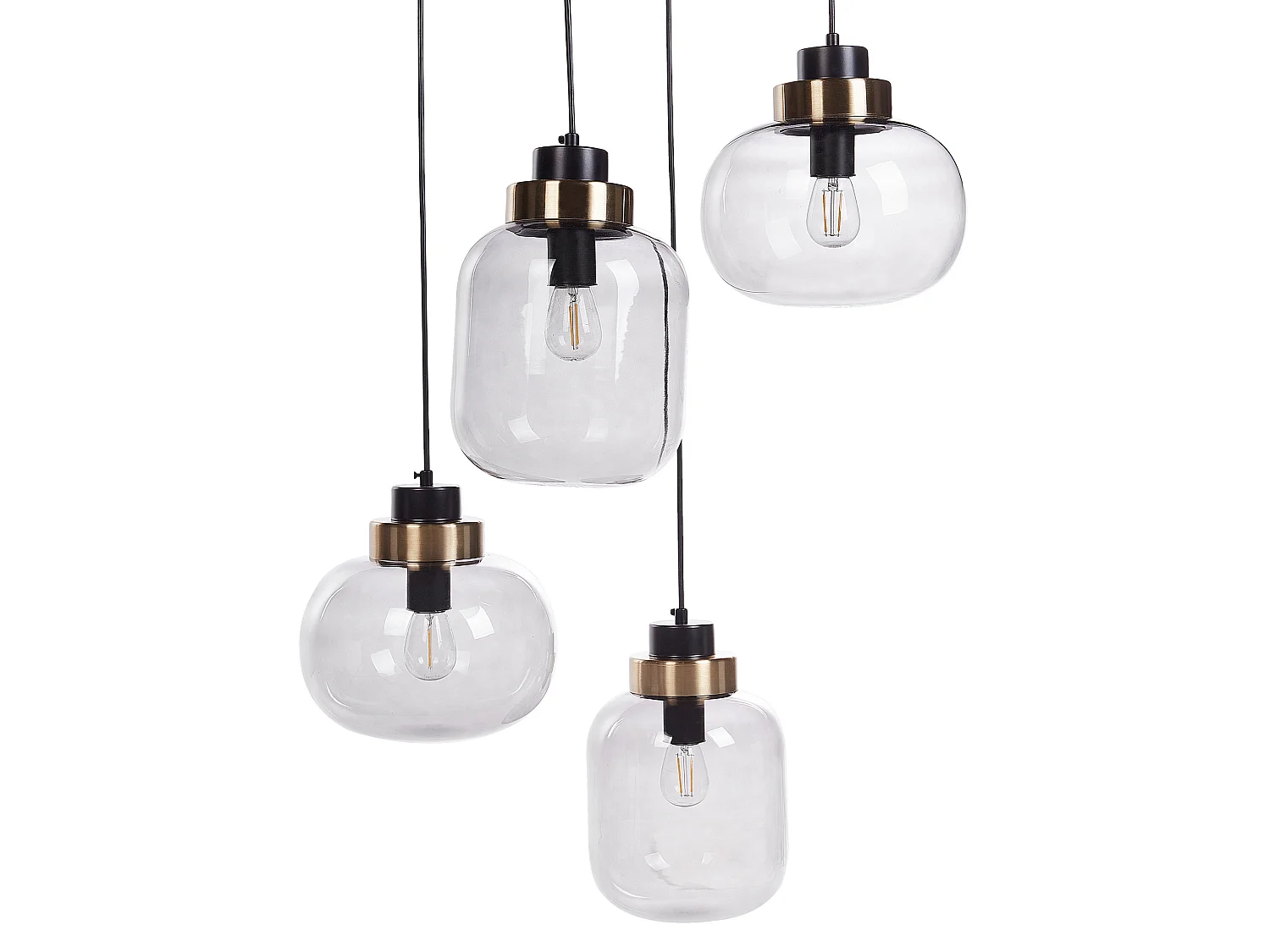 Lampe suspension ZAYANDE Verre Gris clair