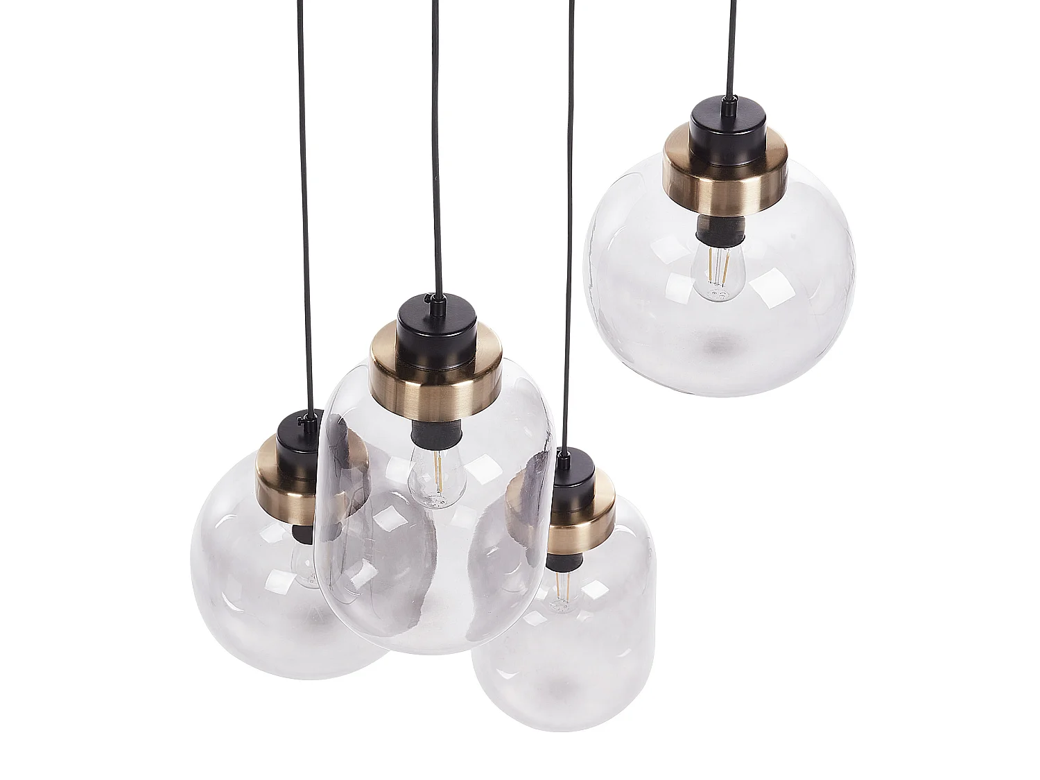 Lampe suspension ZAYANDE Verre Gris clair