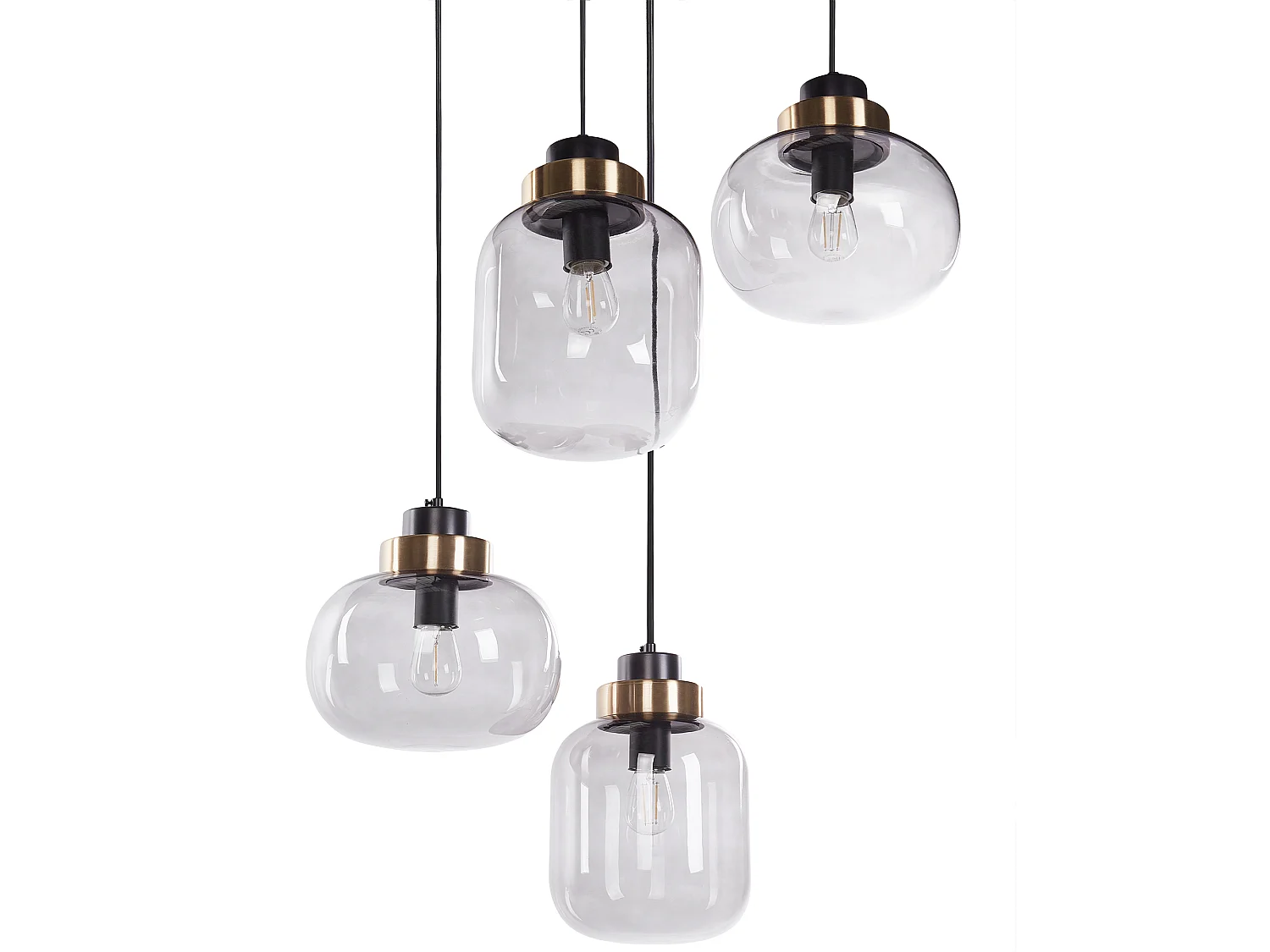 Lampe suspension ZAYANDE Verre Gris clair