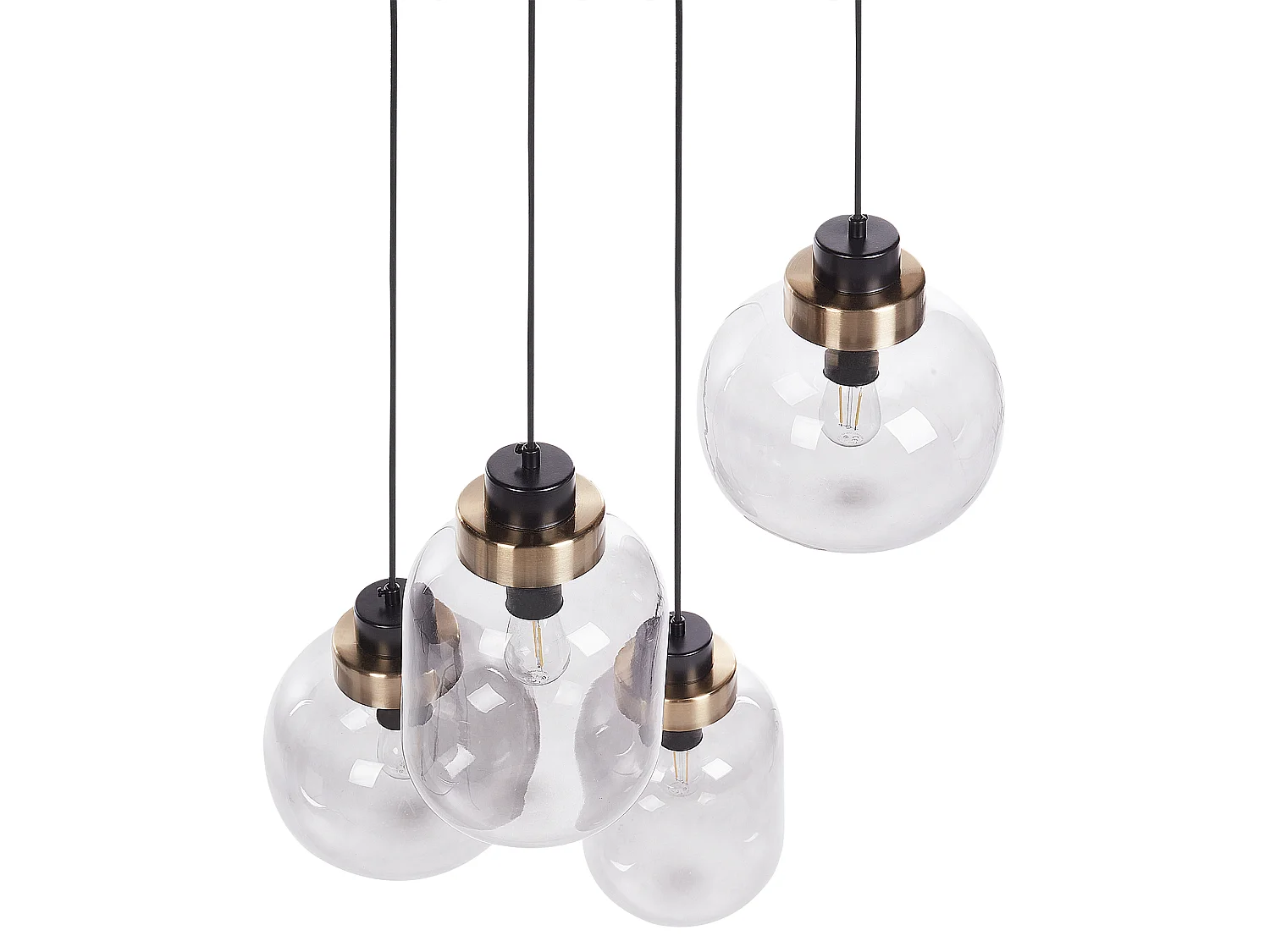 Lampe suspension ZAYANDE Verre Gris clair