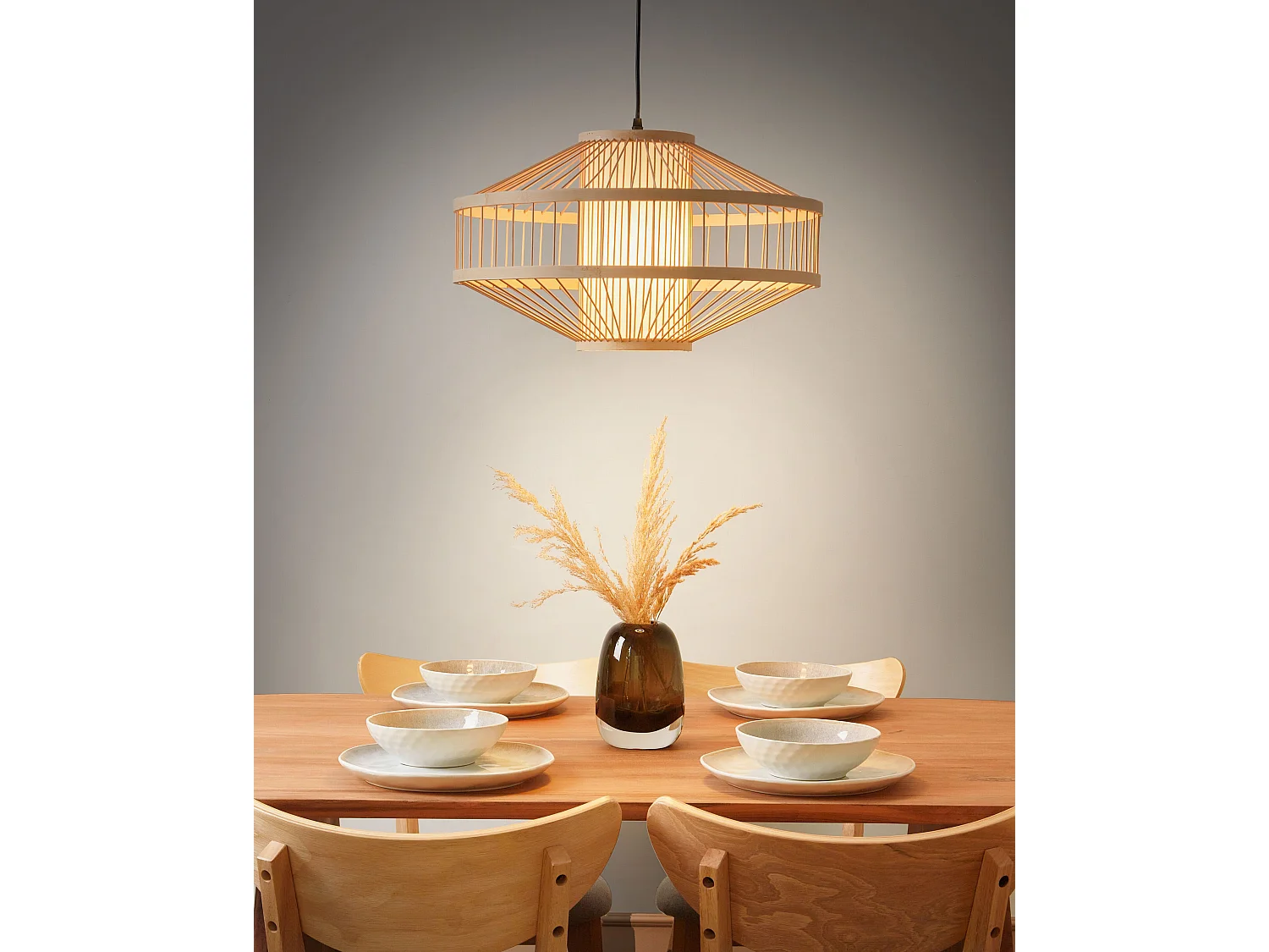 Hanglamp KARAJ Bamboehout Natuurlijk