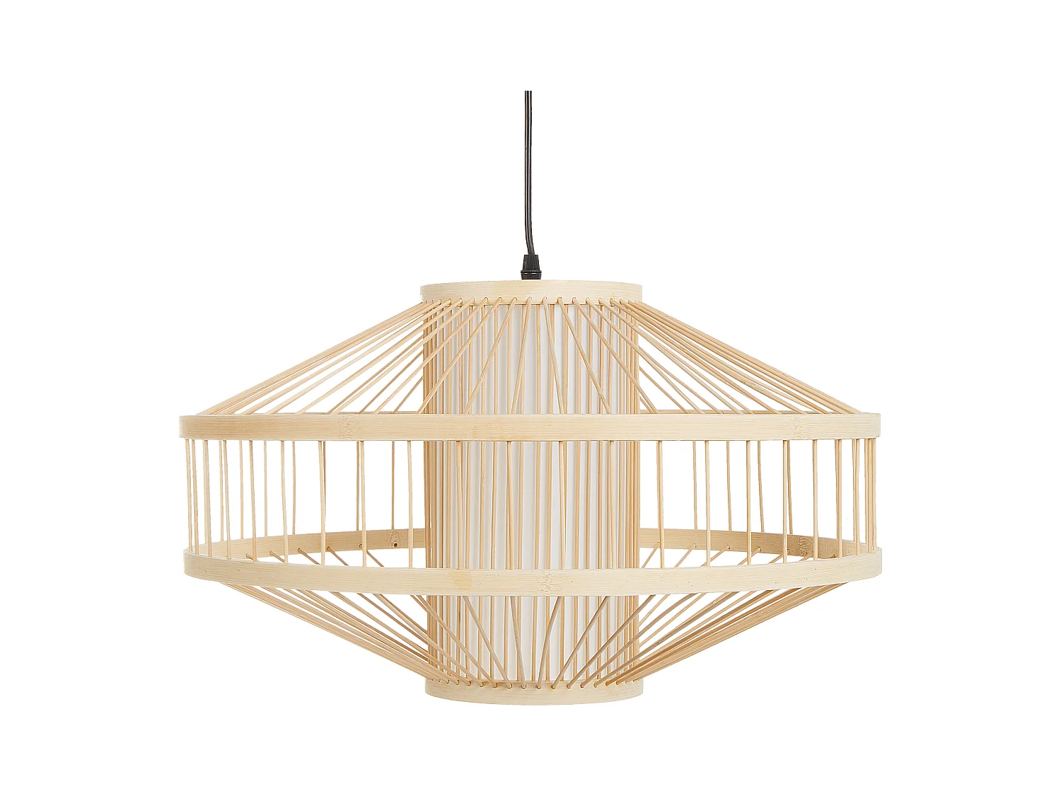 Lámpara colgante KARAJ Madera de bambú Natural