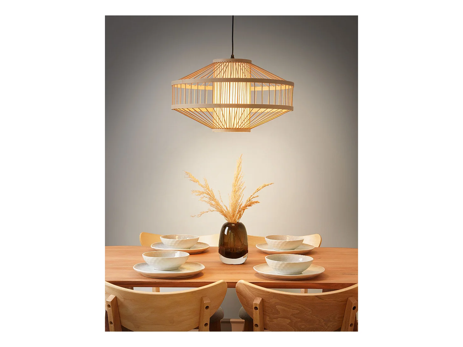 Hanglamp KARAJ Bamboehout Natuurlijk