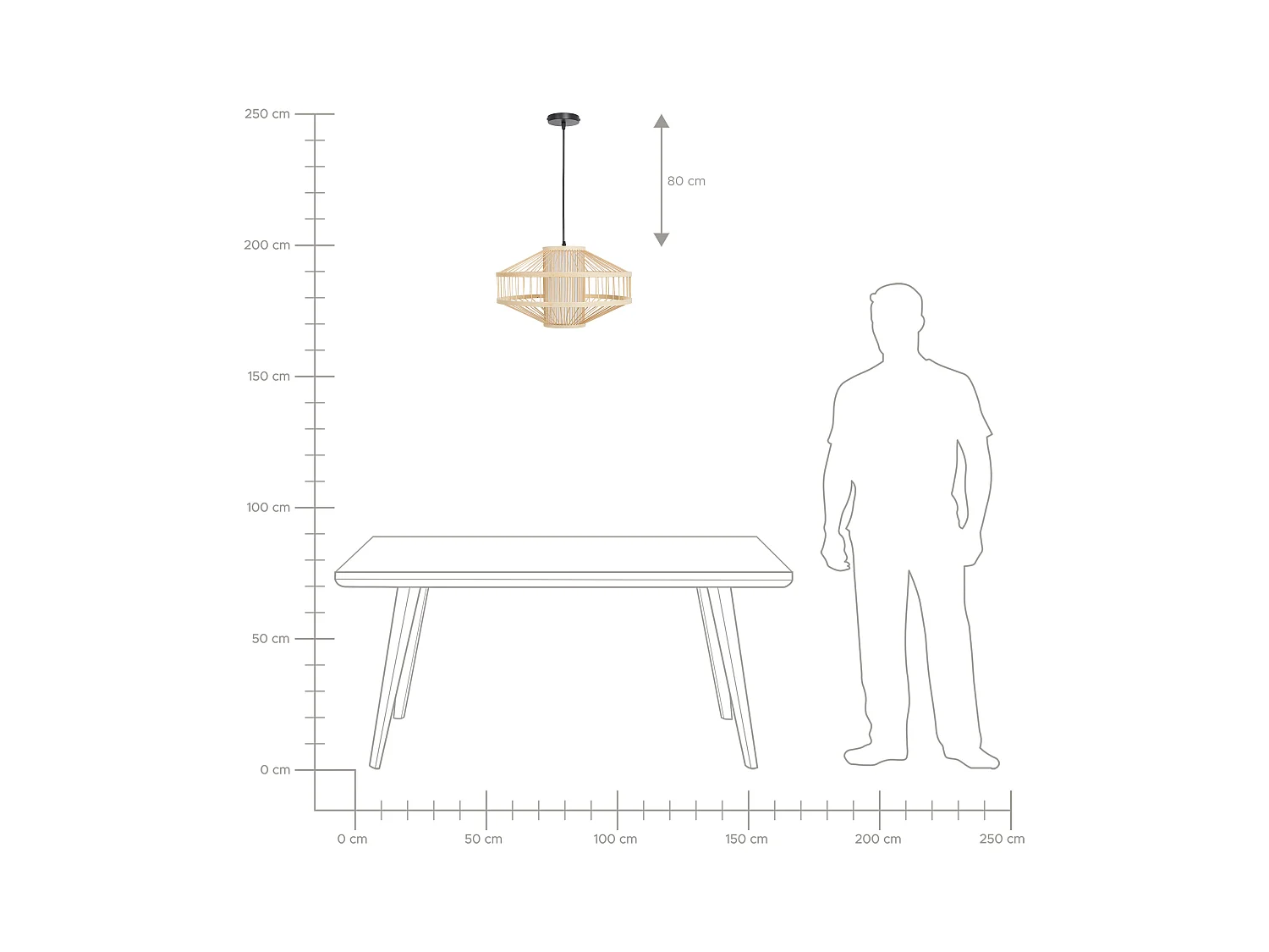 Hanglamp KARAJ Bamboehout Natuurlijk