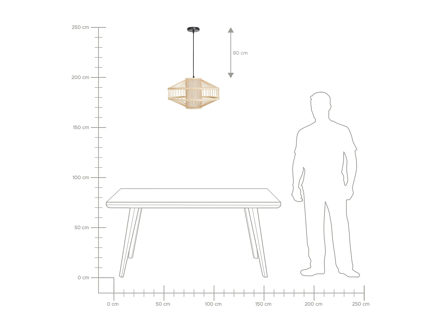 Hanglamp KARAJ Bamboehout Natuurlijk