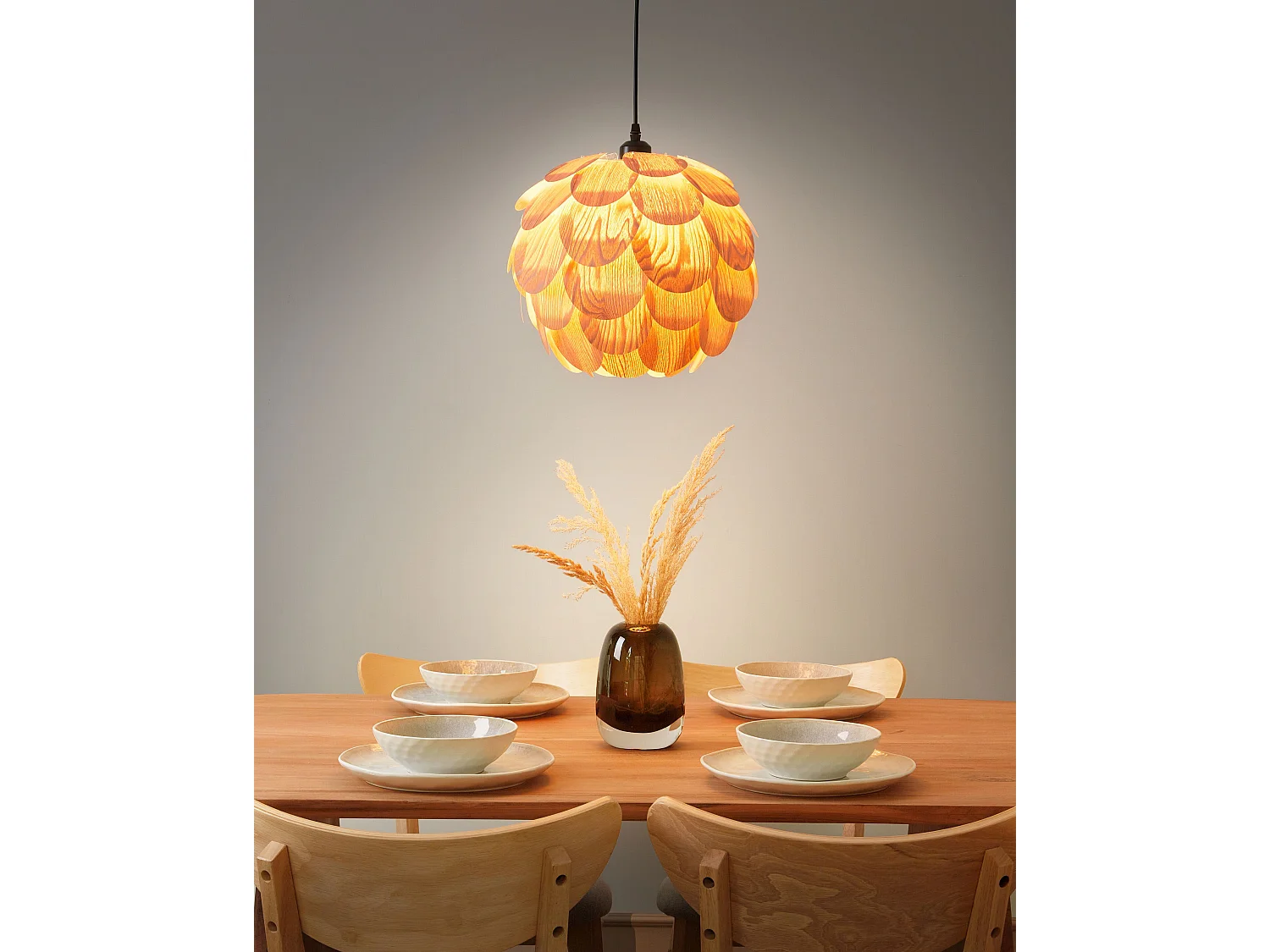 Lampe suspension BAMPUR Bambou Naturel