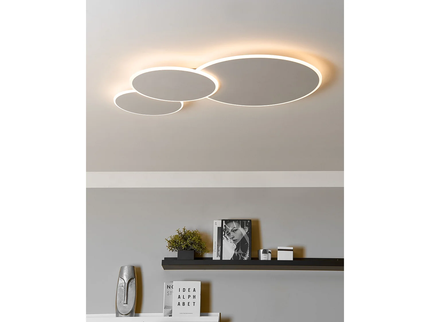 Plafonnier à LED GABRIK Avec variateur Métal Blanc