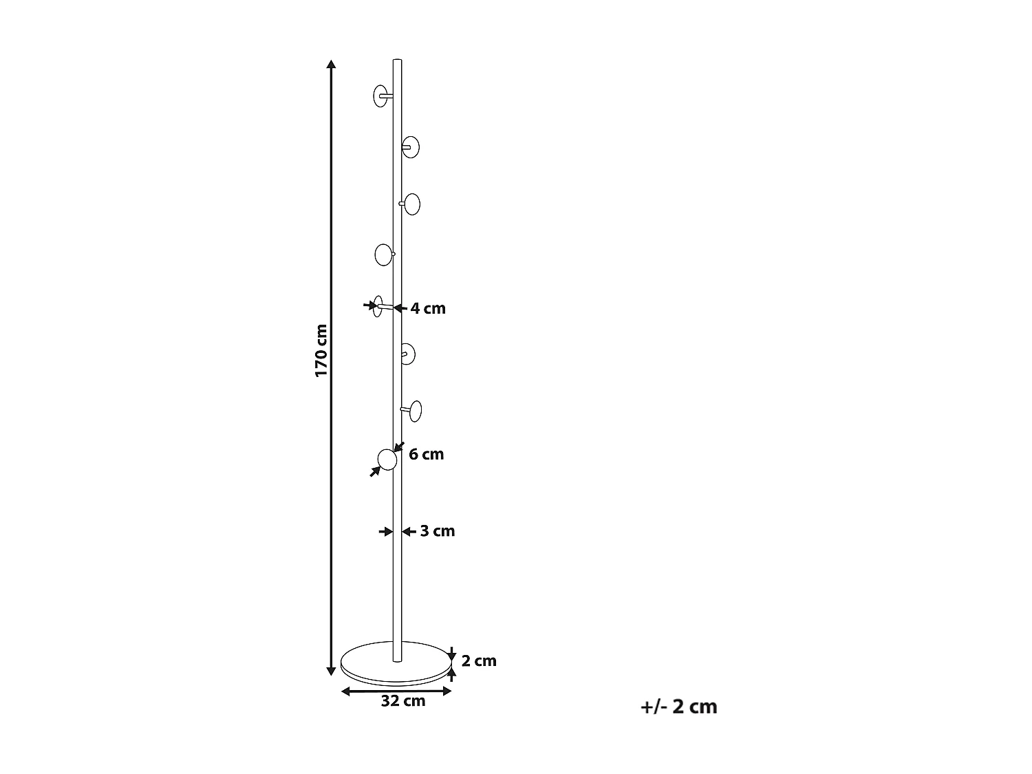 Garderobenständer NOTUS Schwarz