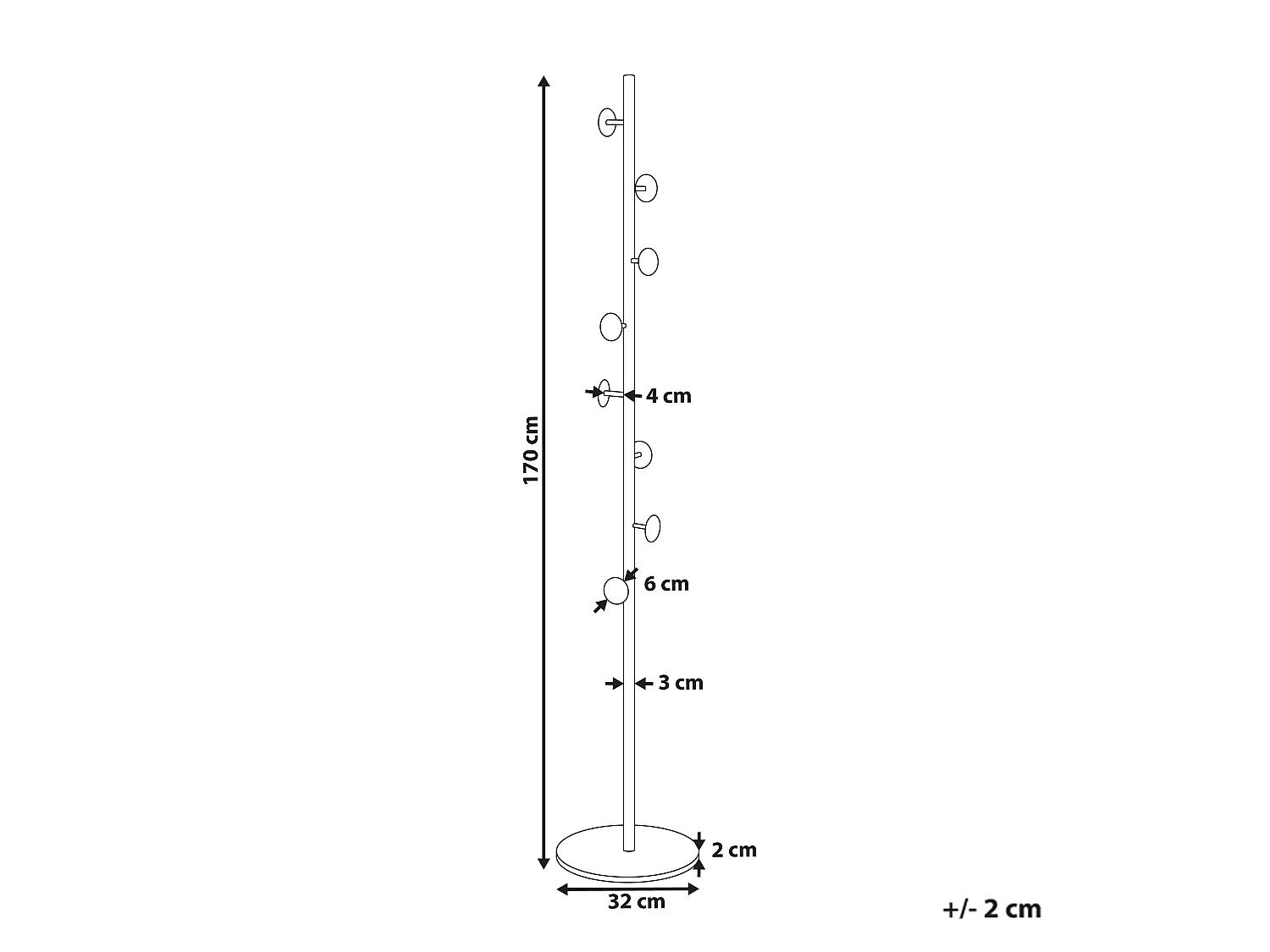 Coat Stand NOTUS Black