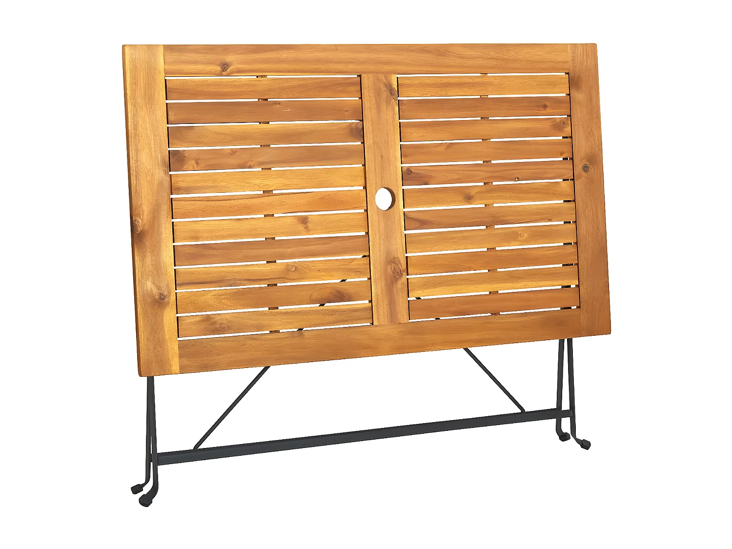 Veli  Tavolo da Giardino Pieghevole 120x70x74cm in Massello di Acacia