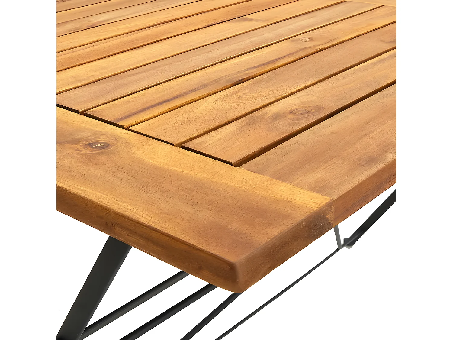 Veli  Tavolo da Giardino Pieghevole 120x70x74cm in Massello di Acacia