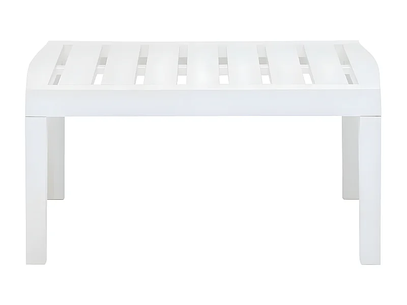 Claire-Odélie  Table de jardin Blanc 78x55x38 cm Plastique