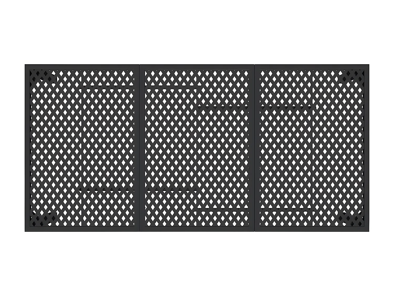 Chubbuck  Table de jardin anthracite 165x80x72 cm acier