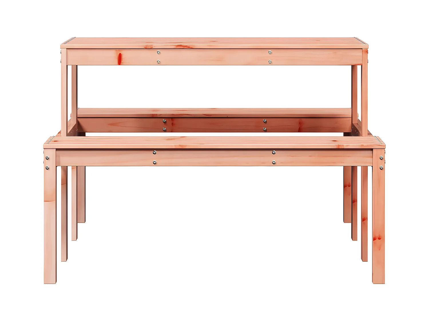 Horrin  Picknicktisch 110x134x75 cm Massivholz Douglasie