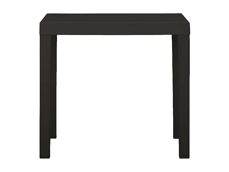 Garden Furniture -  Gartentisch Anthrazit 79x65x72 cm Kunststoff