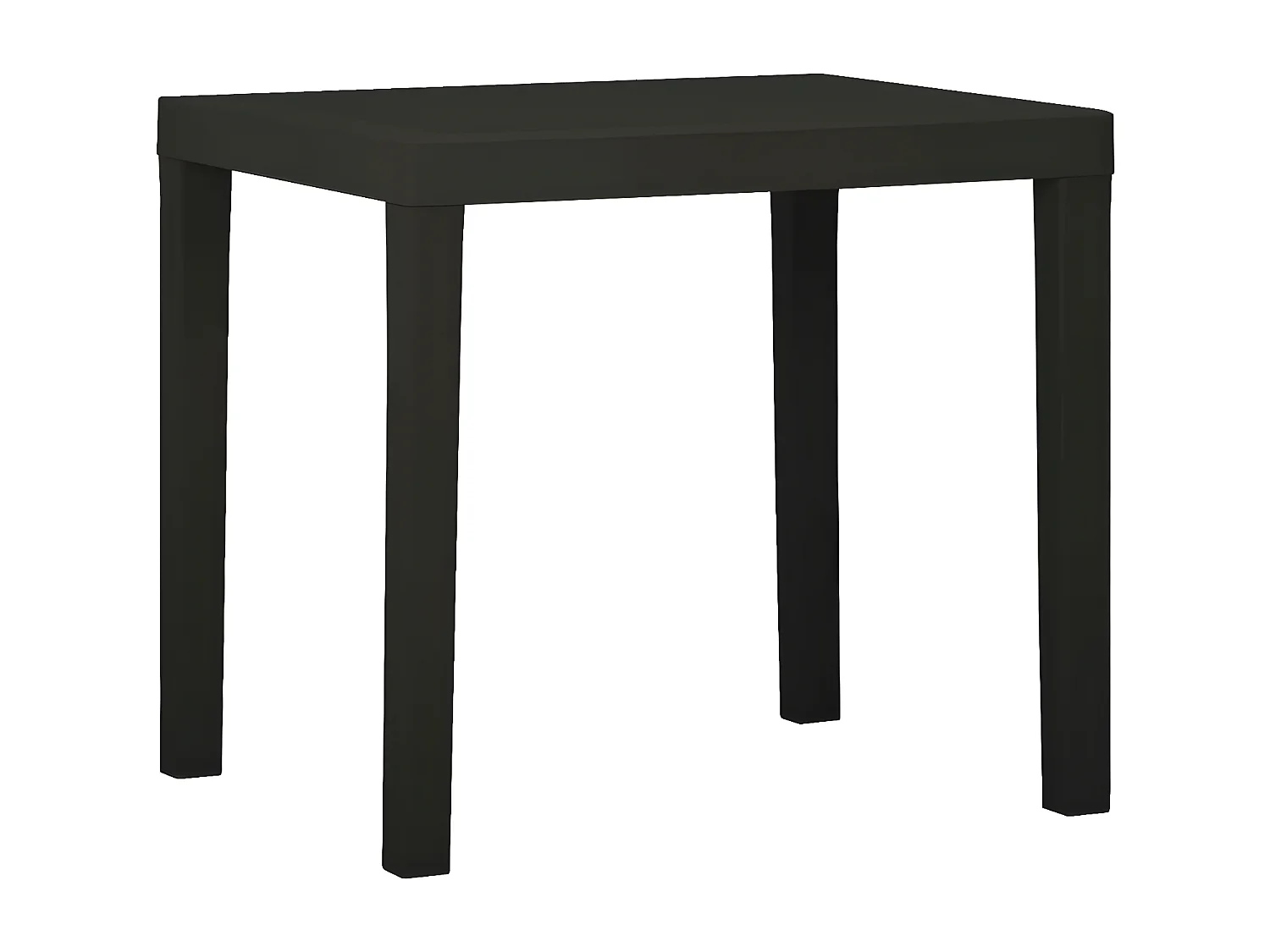 Garden Furniture -  Table de jardin Anthracite 79x65x72 cm Plastique