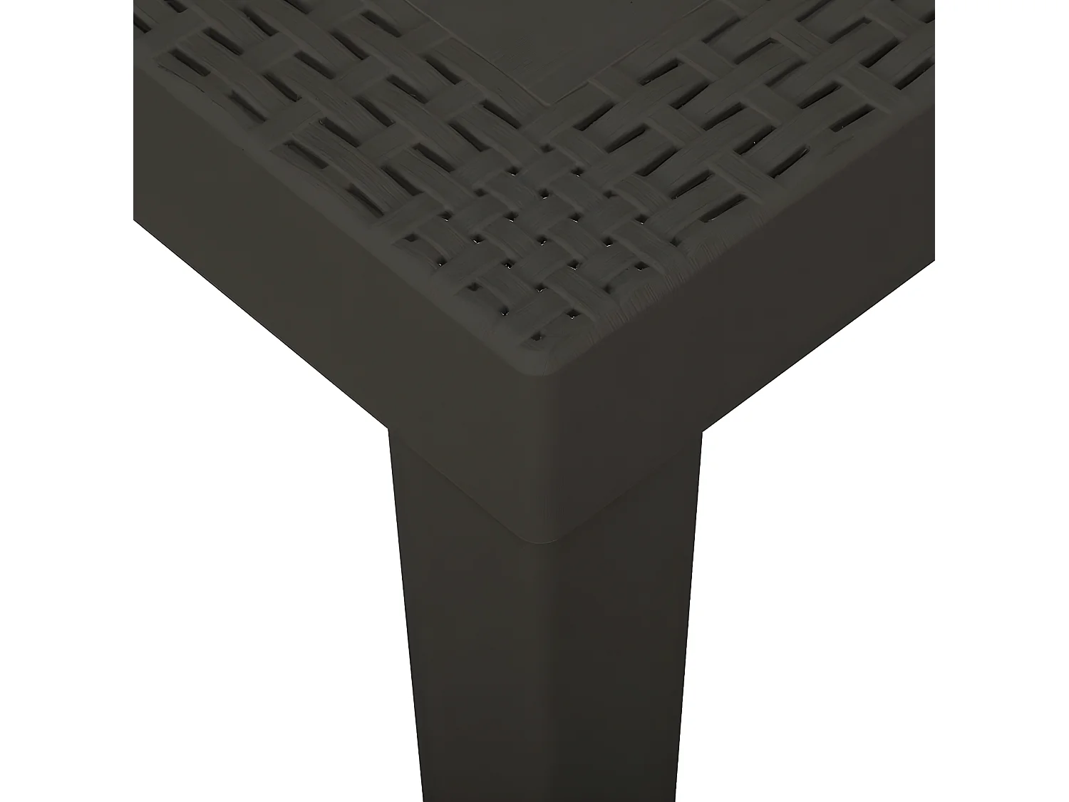 Garden Furniture -  Table de jardin Anthracite 79x65x72 cm Plastique