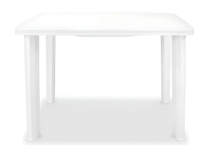 Taha  Table de jardin Blanc 101 x 68 x 72 cm Plastique