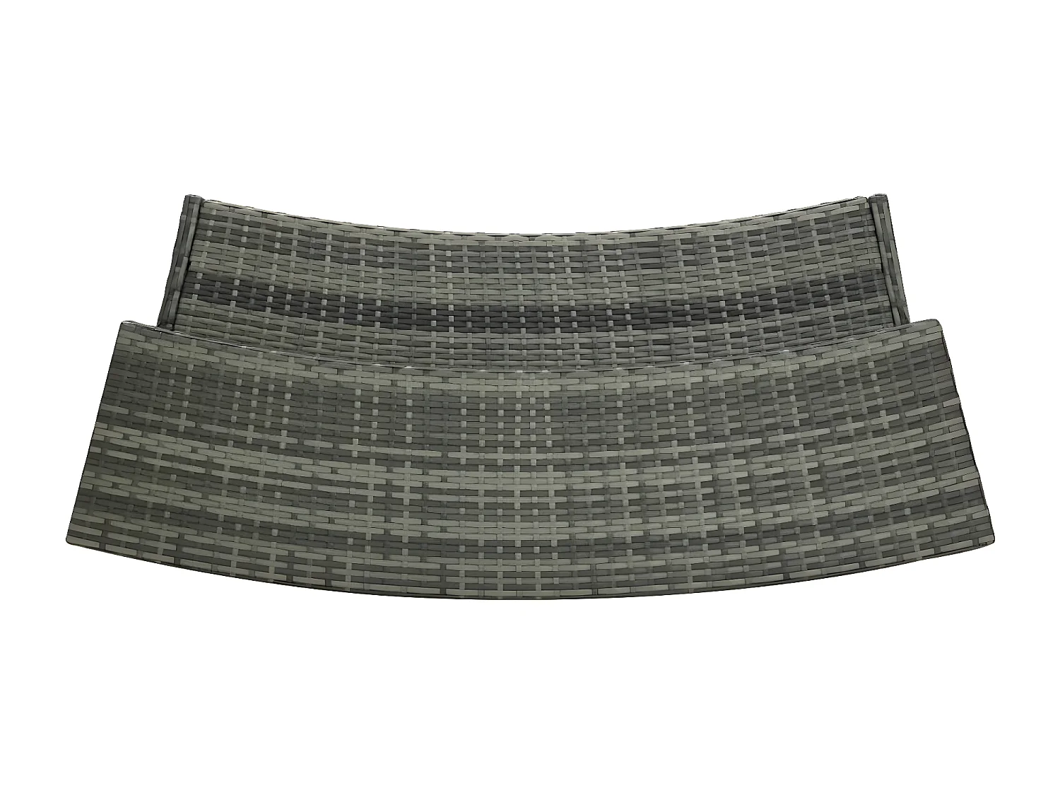 Farid  Table de bar de jardin Gris 120x55x110 cm Résine tressée