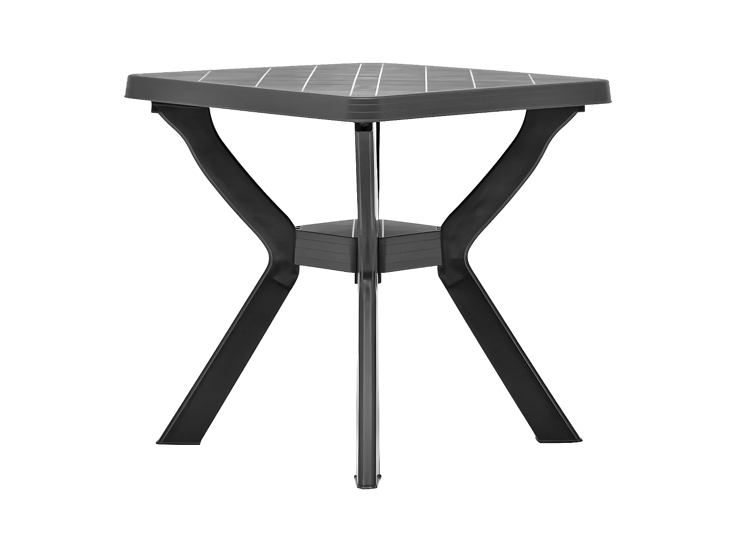 Claire-Frédérique-Marie  Bistrotafel 70x70x72 cm kunststof antraciet