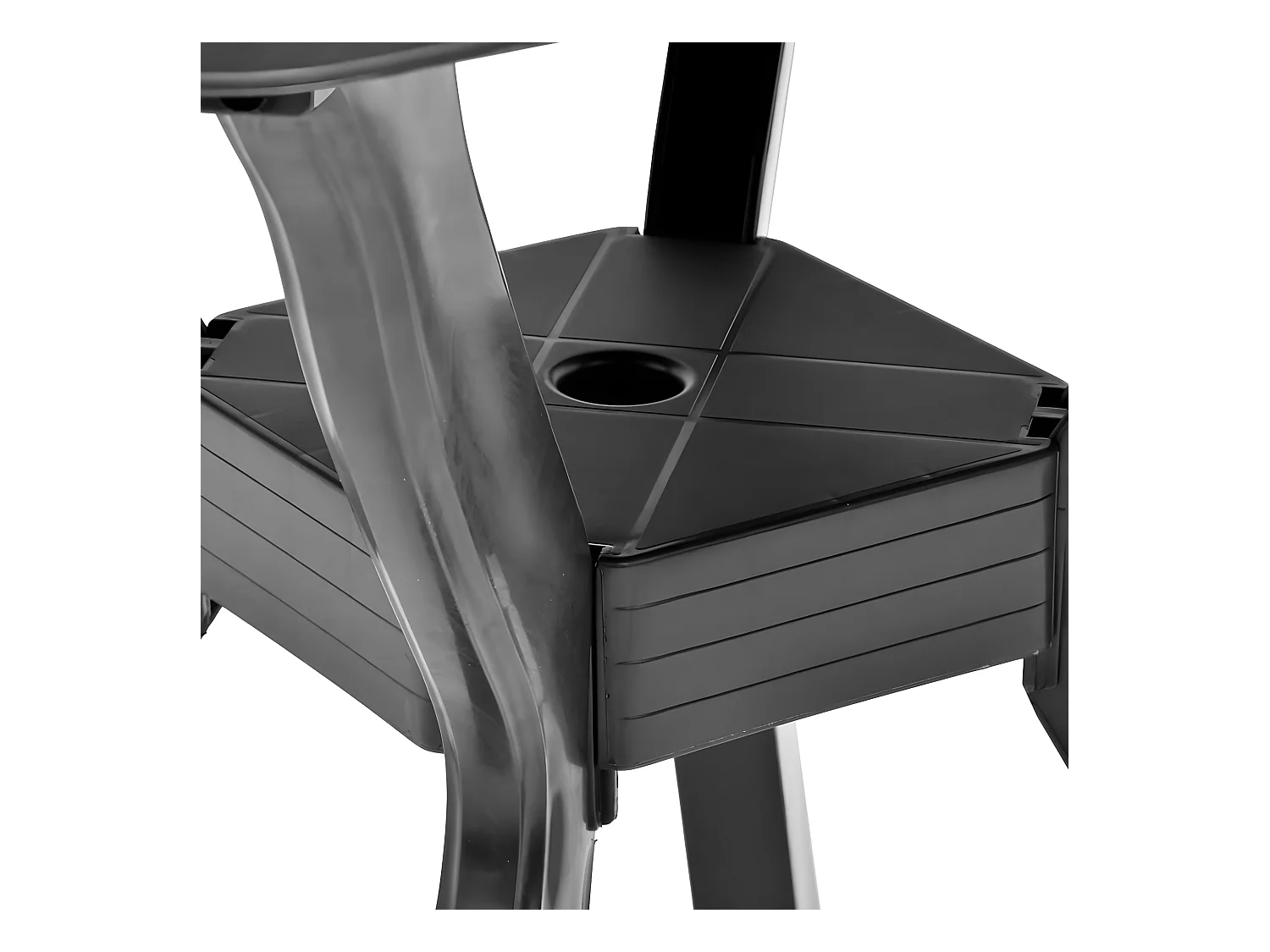 Claire-Frédérique-Marie  Bistrotafel 70x70x72 cm kunststof antraciet