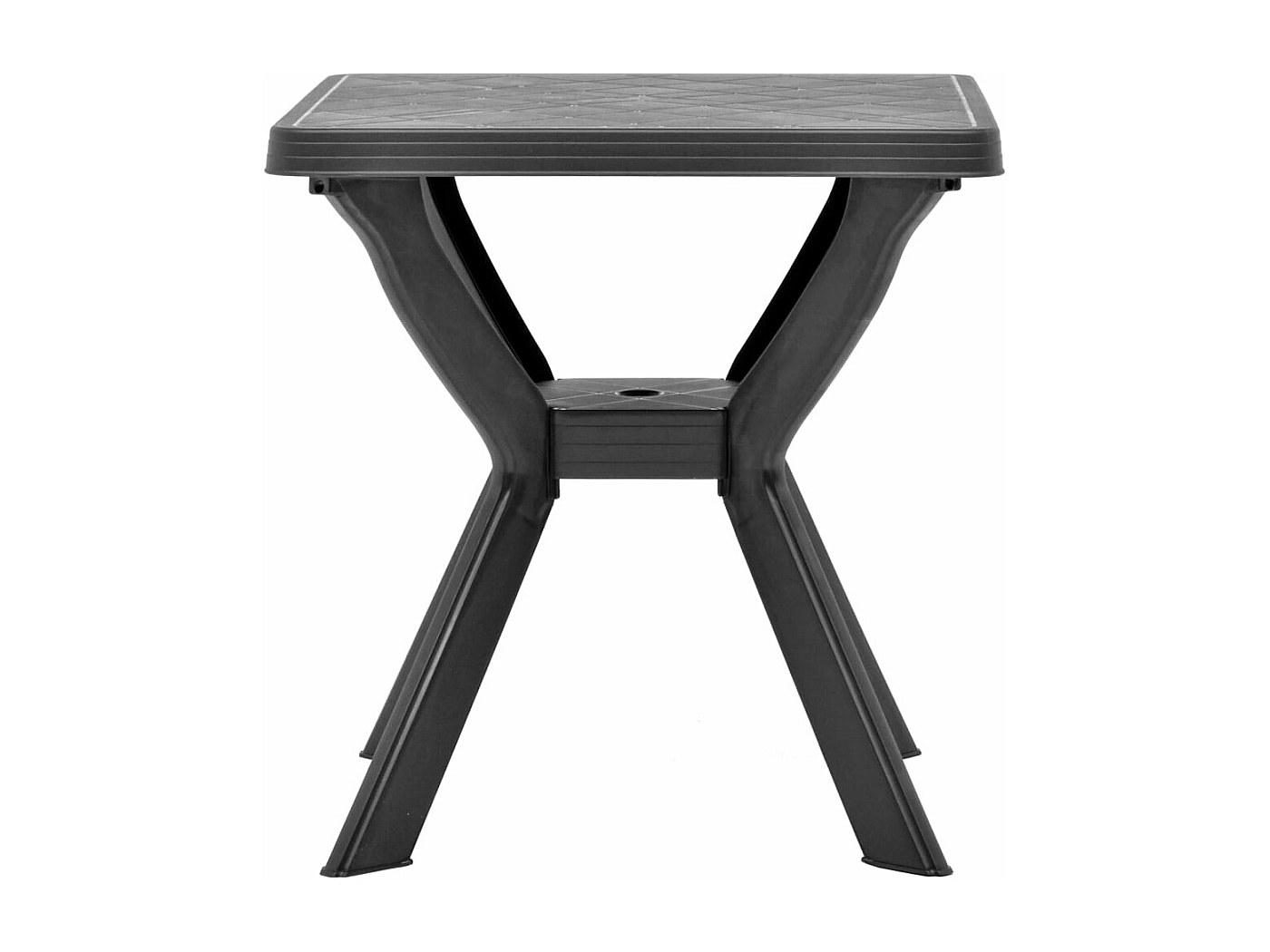 VidaXL Tavolo Da Bistro Antracite 70x70x72 Cm In Plastica Resistente Alle Intemperie