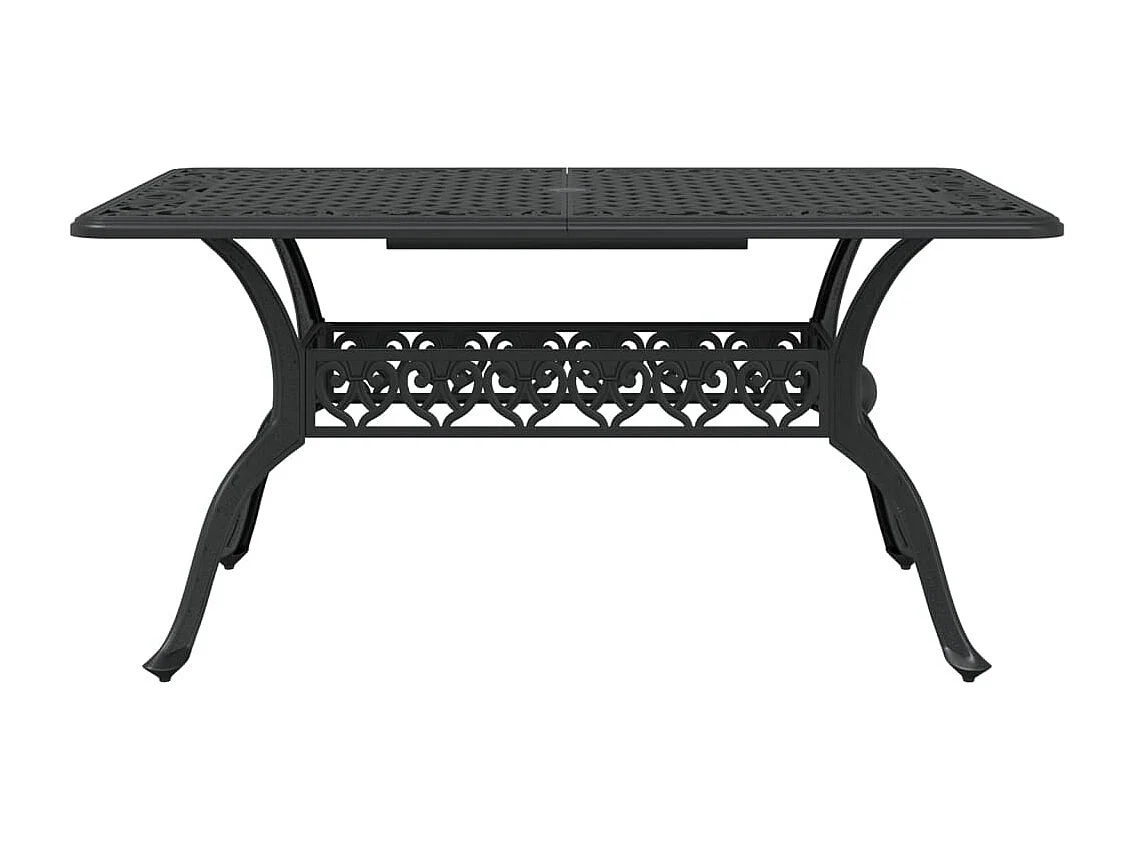 Alesra  Tuintafel 150x90x72 cm gietaluminium zwart