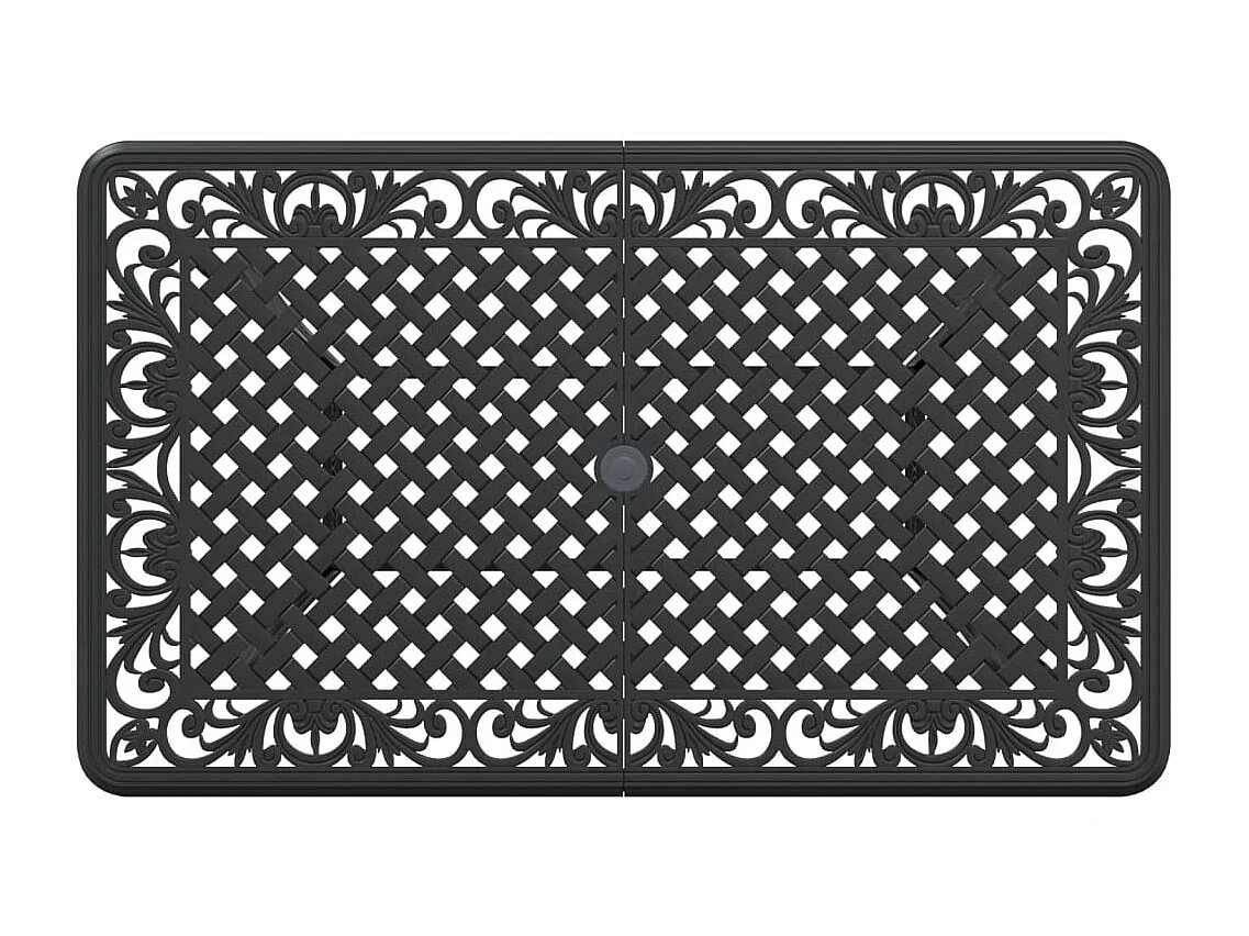 Alesra  Tuintafel 150x90x72 cm gietaluminium zwart