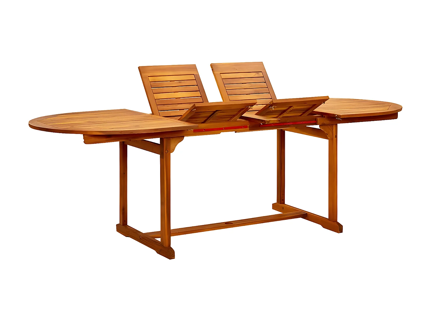 Wyril  Garten-Esstisch (160-240)x100x75 cm Massivholz Akazie