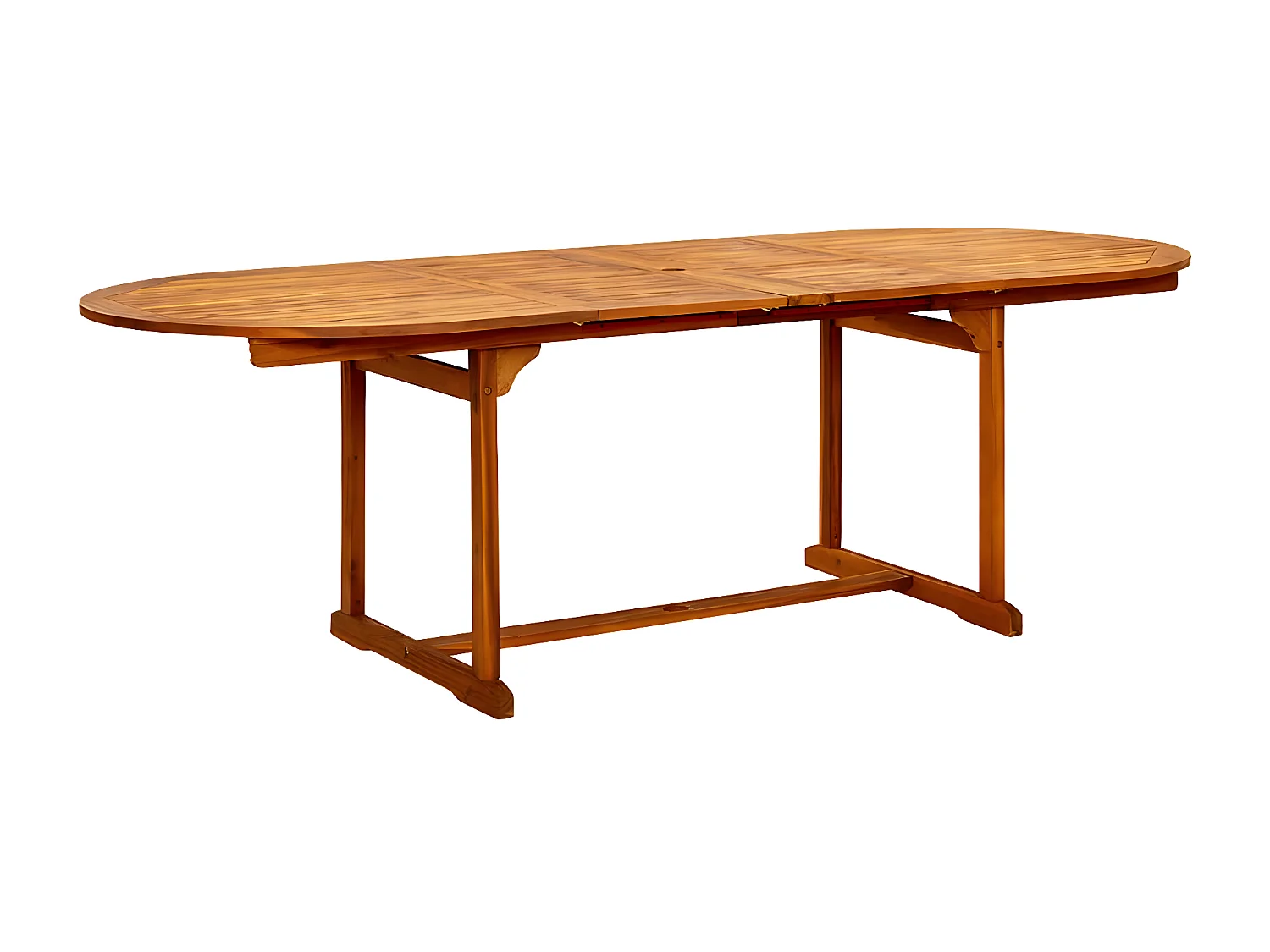 Wyril  Table à dîner de jardin (160-240)x100x75cm Bois d'acacia massif