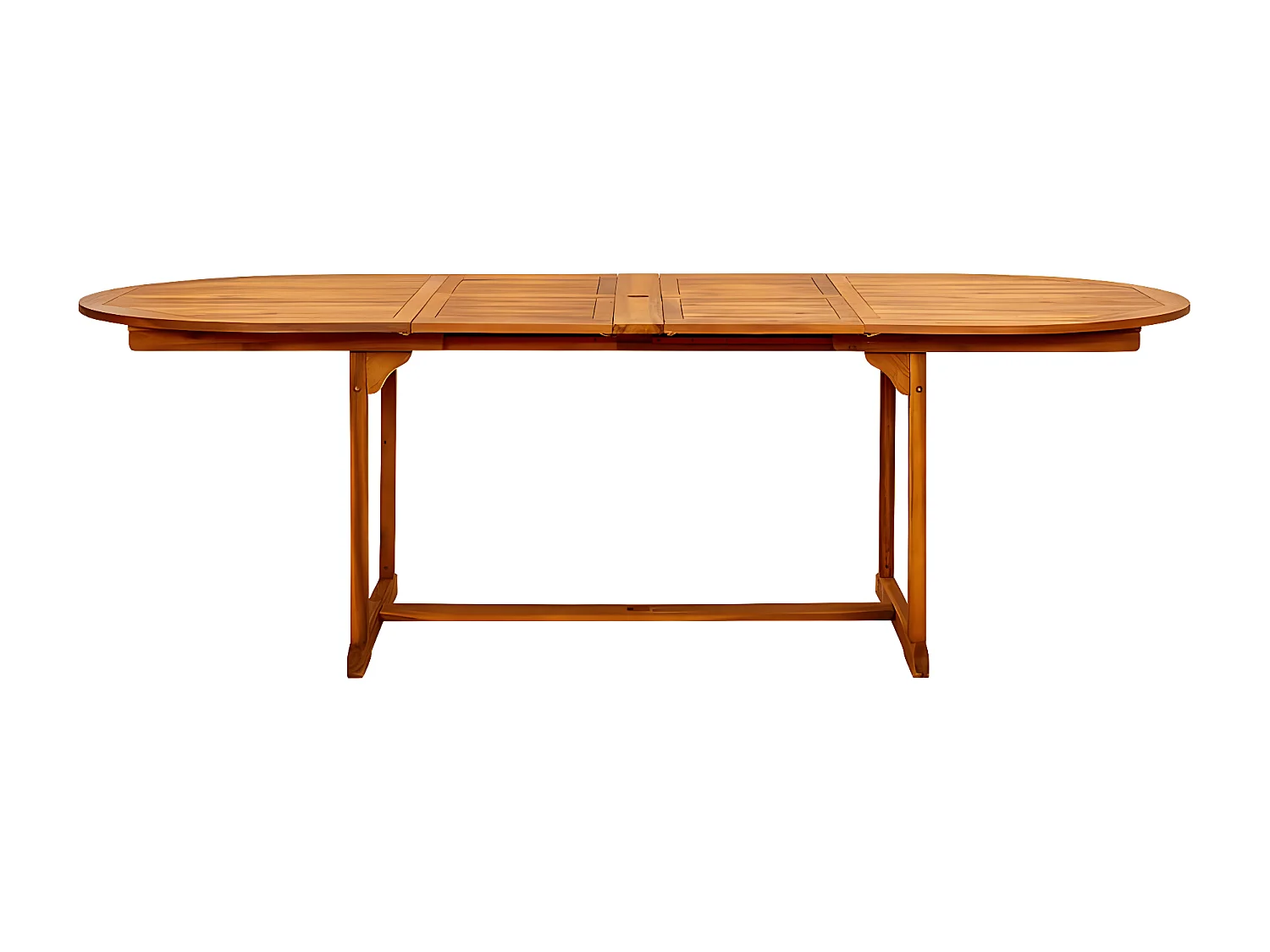 Wyril  Table à dîner de jardin (160-240)x100x75cm Bois d'acacia massif