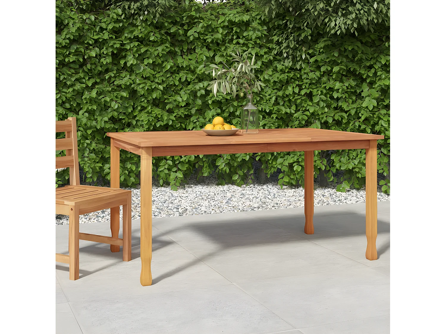 Runaal  Garten-Esstisch 150x90x75 cm Massivholz Teak