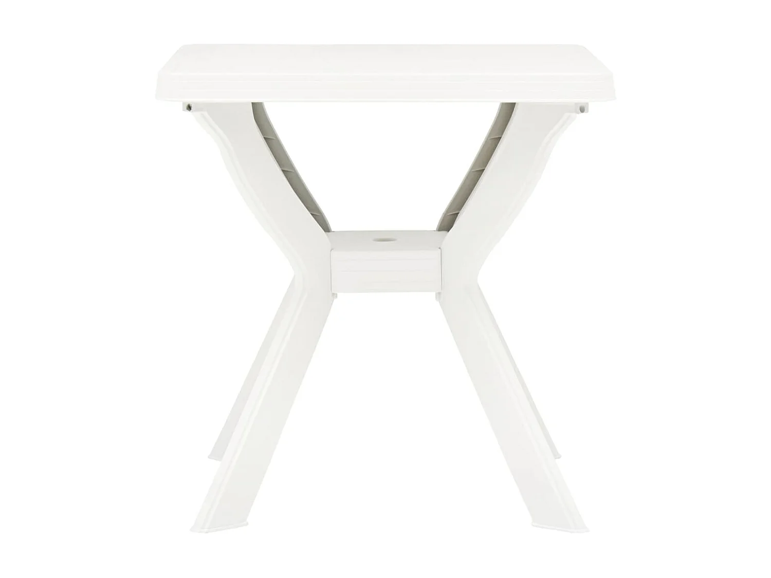Claire-Frédérique-Marie  Table de bistro Blanc 70x70x72 cm Plastique
