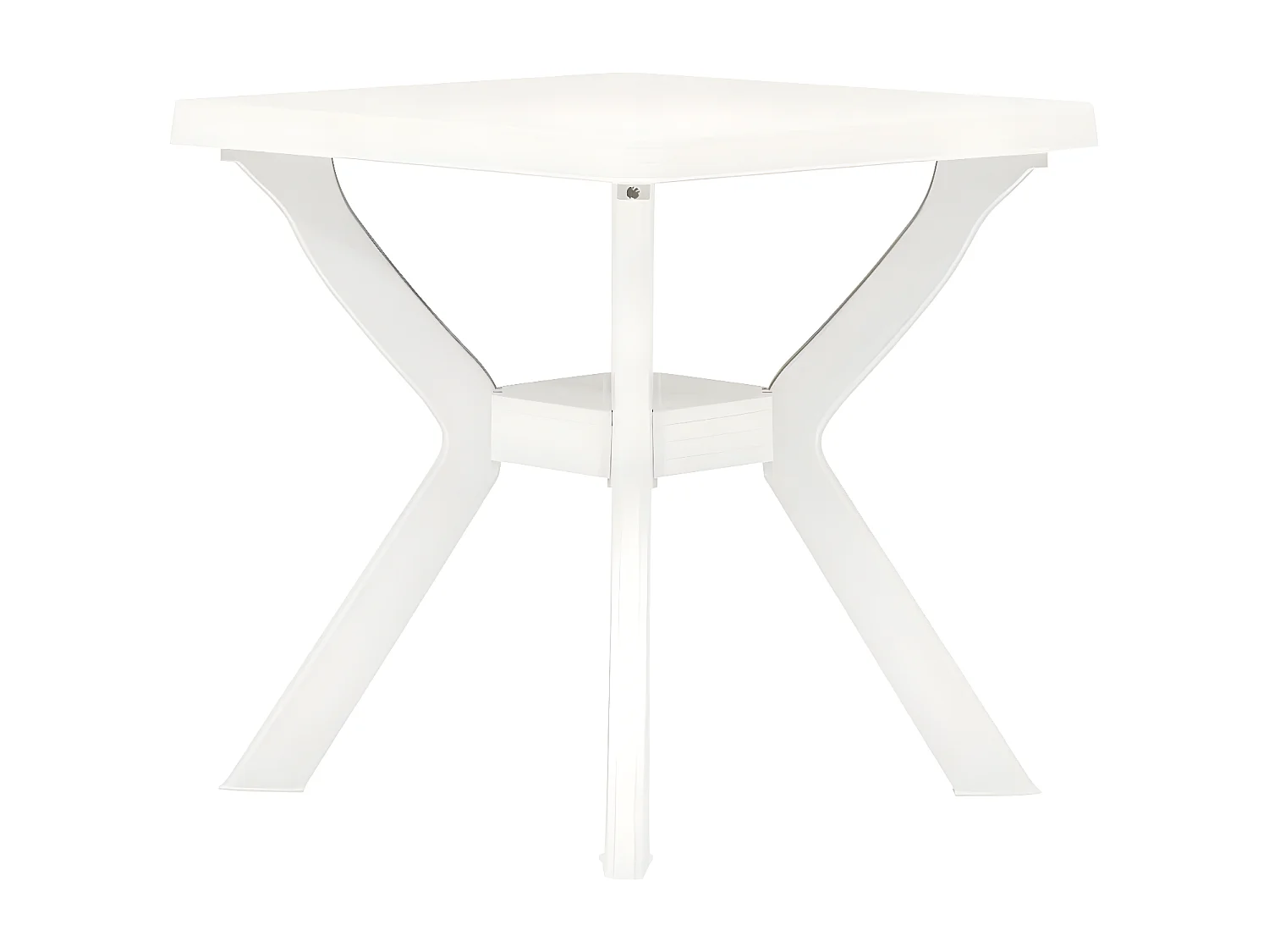 Claire-Frédérique-Marie  Table de bistro Blanc 70x70x72 cm Plastique