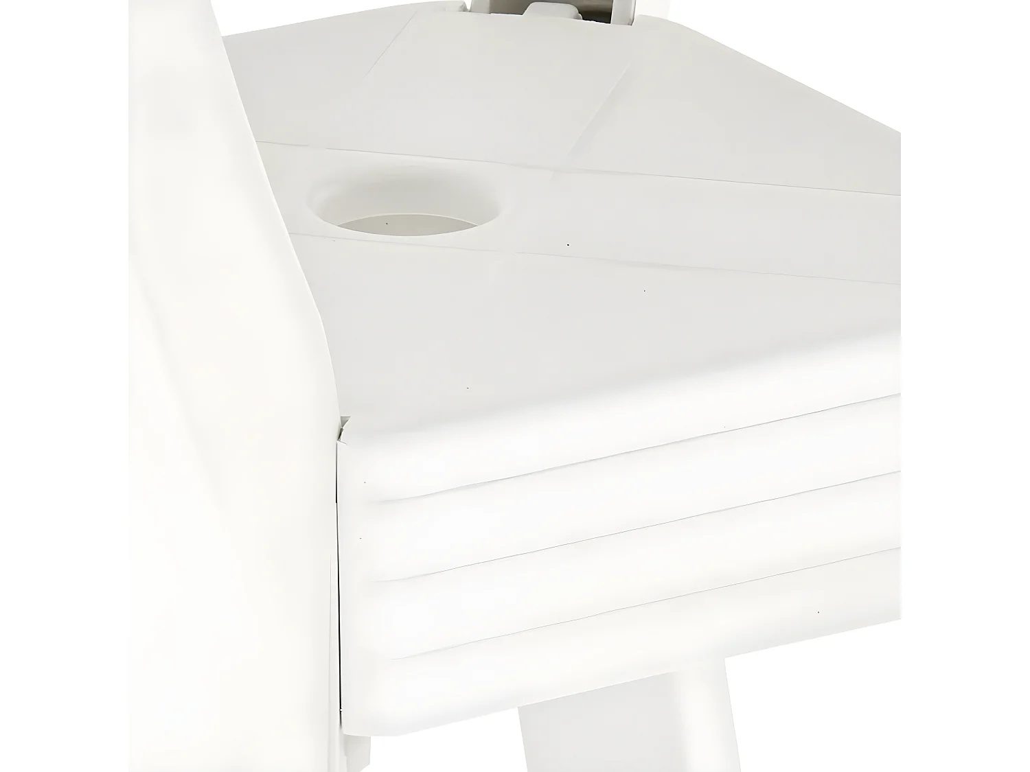 Claire-Frédérique-Marie  Table de bistro Blanc 70x70x72 cm Plastique