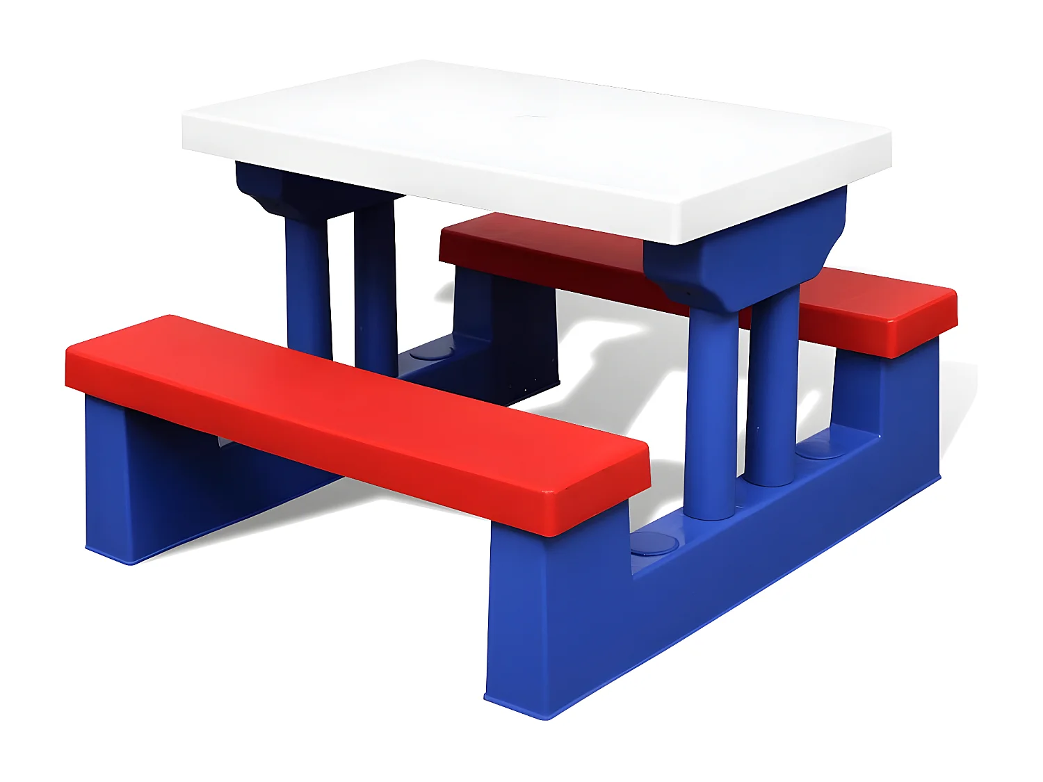 Garden Furniture -  Kinder-Picknicktisch mit Bänken & Sonnenscrm Mehrfarbig