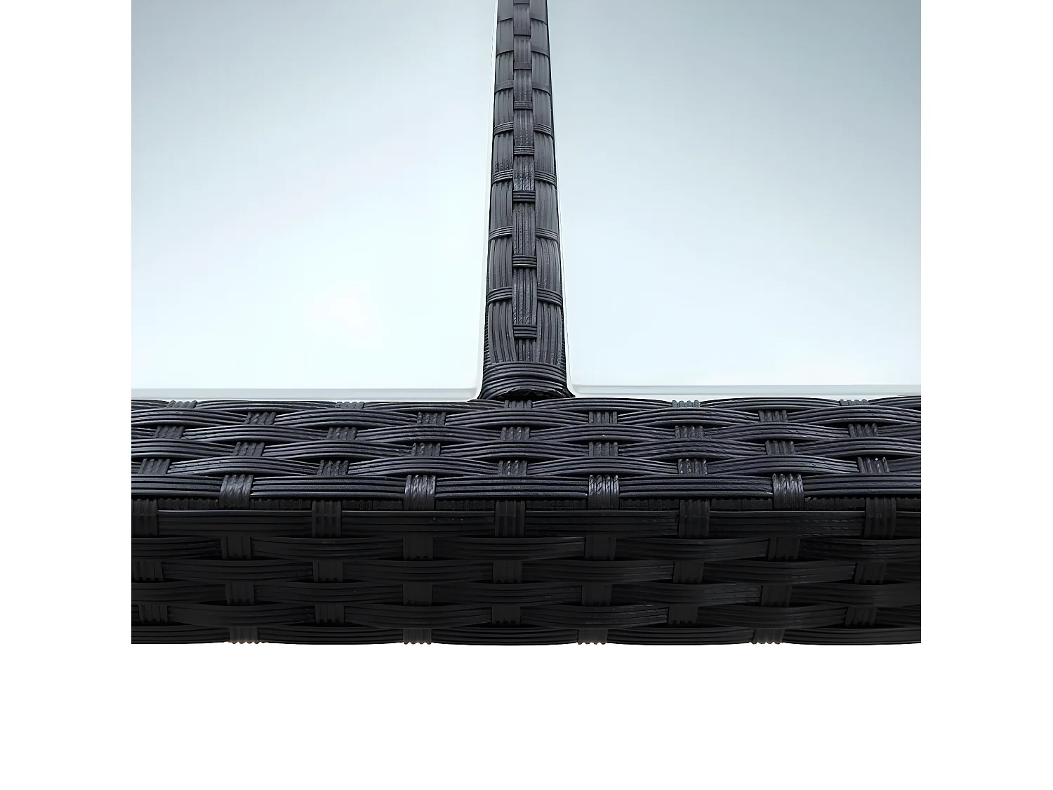 Ludovico  Tuintafel 200x150x74 cm poly rattan zwart