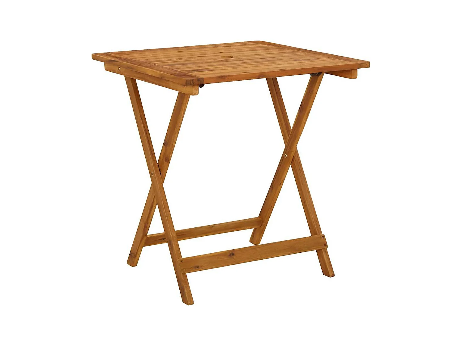 Jeanne-Véronique  Table pliable de jardin 70x70x75 cm Bois d'acacia massif